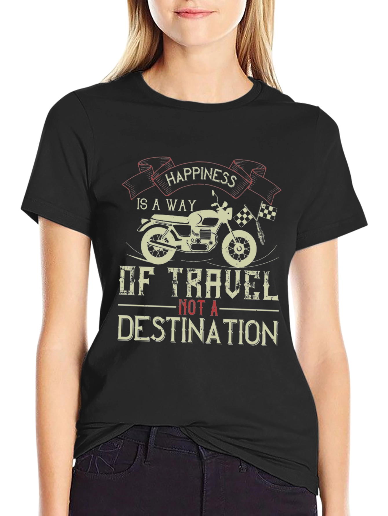 Happiness is a Way of Travel T-Shirt