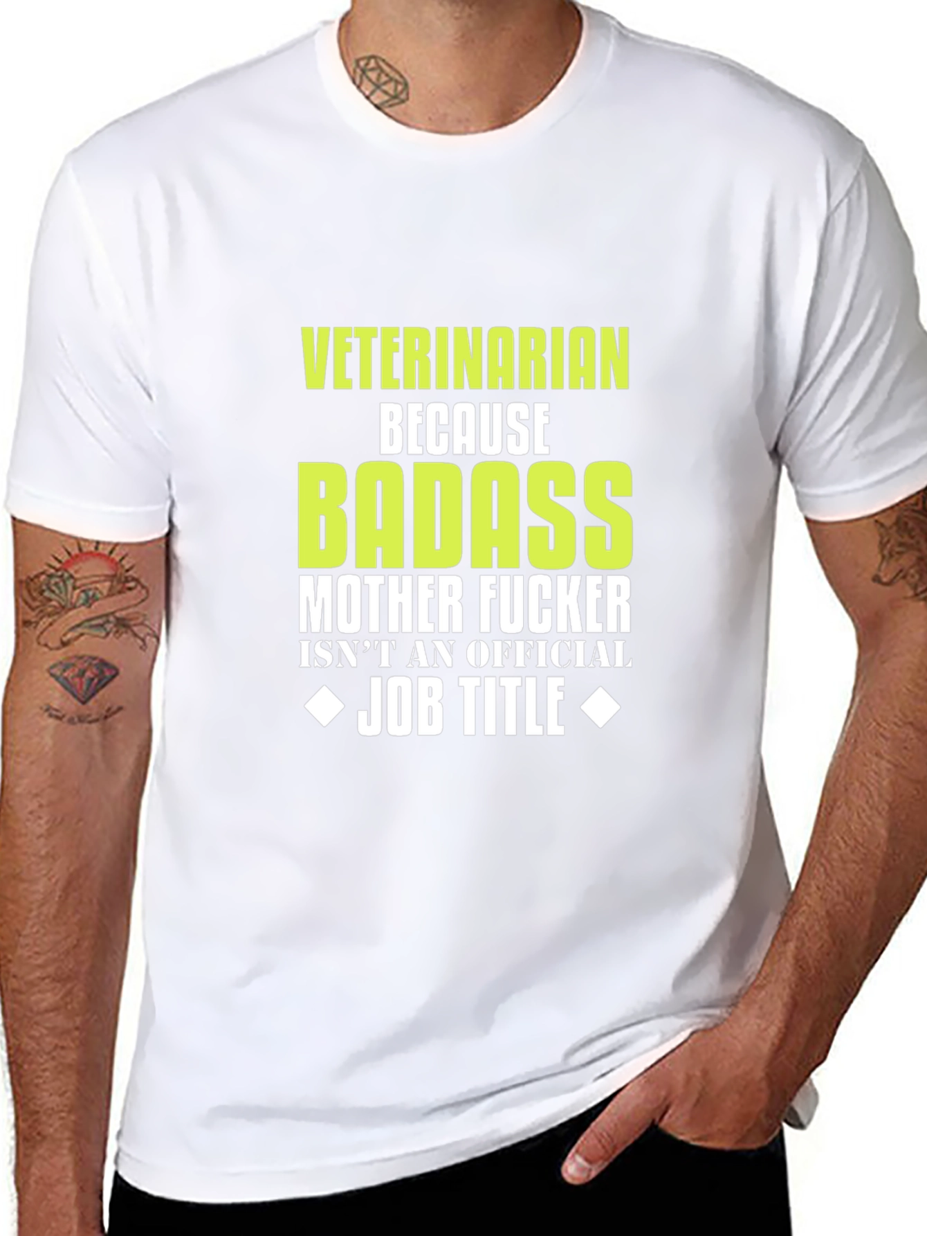 Veterinarian Badass Graphic T-Shirt