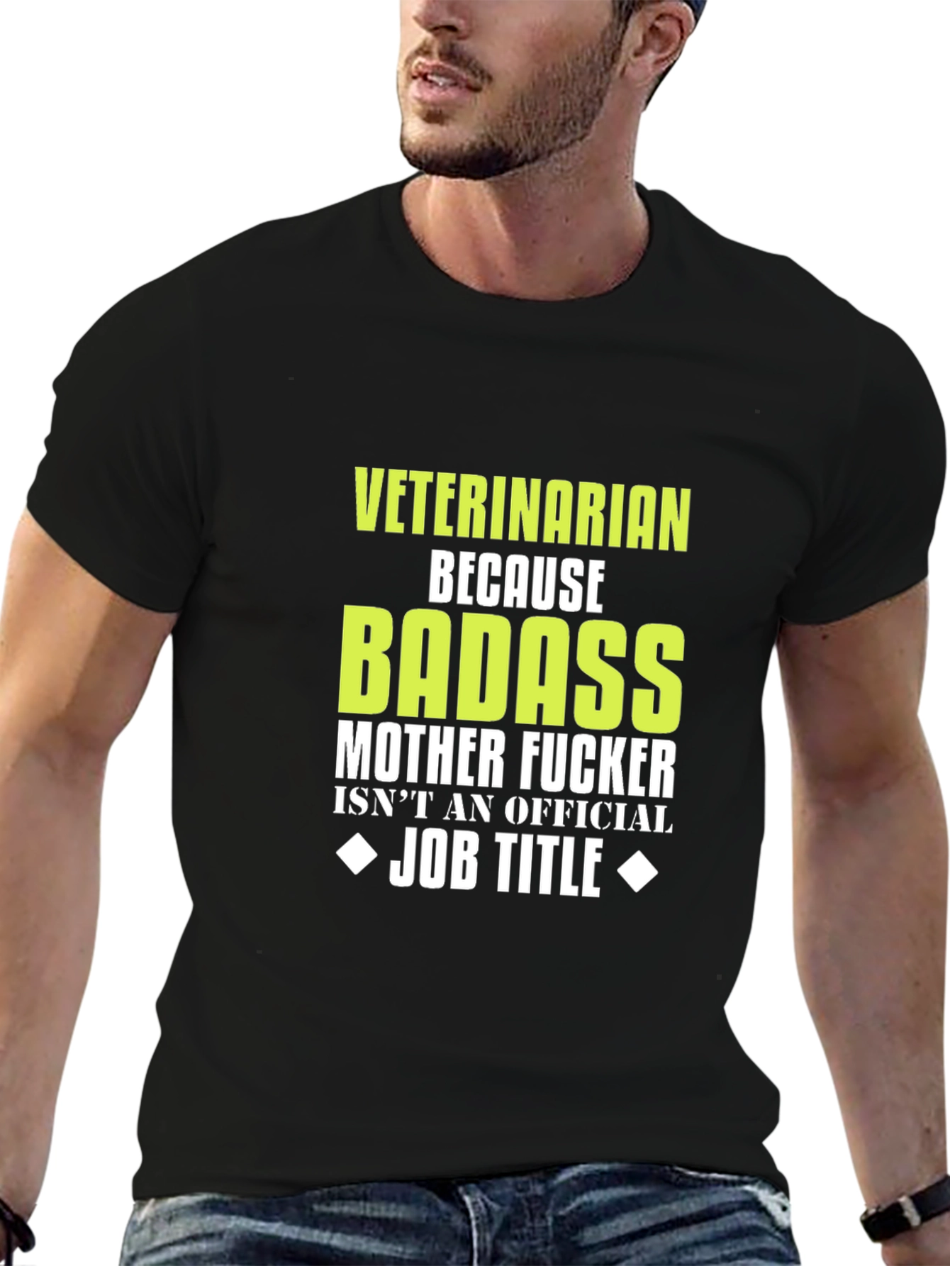 Veterinarian Badass Graphic T-Shirt