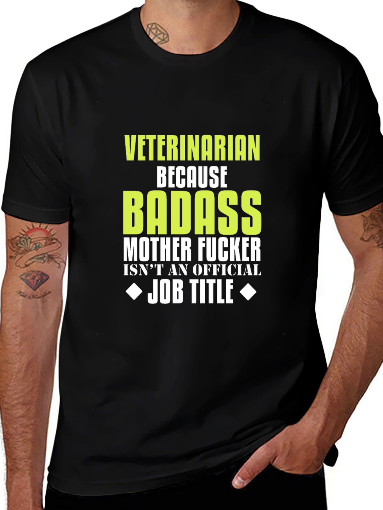 Veterinarian Badass Graphic T-Shirt