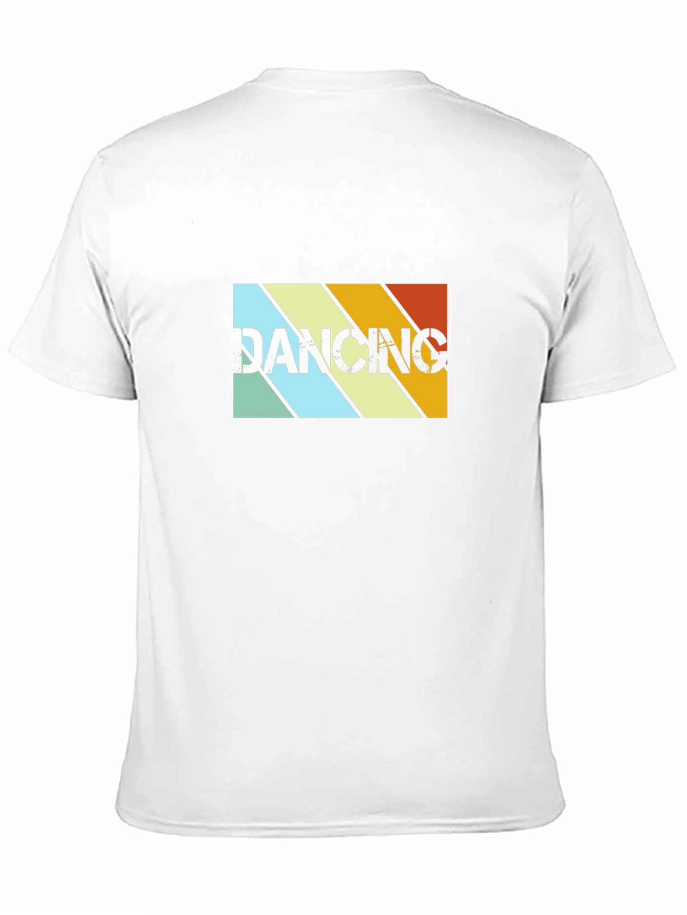 Retro Dancing Graphic Tee - Black Cotton T-Shirt