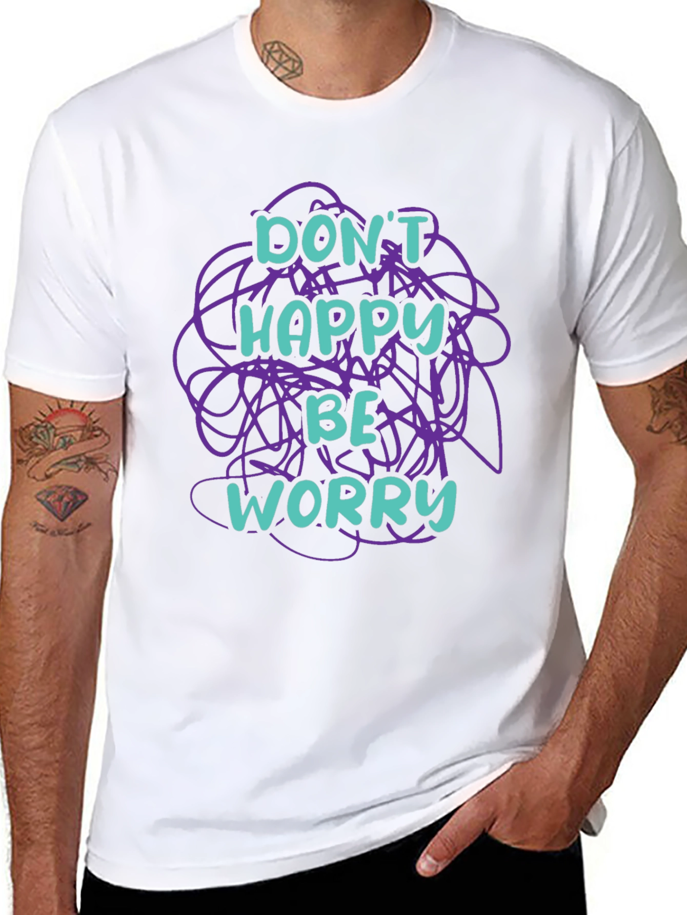 Dont Happy Be Worry Graphic T-Shirt