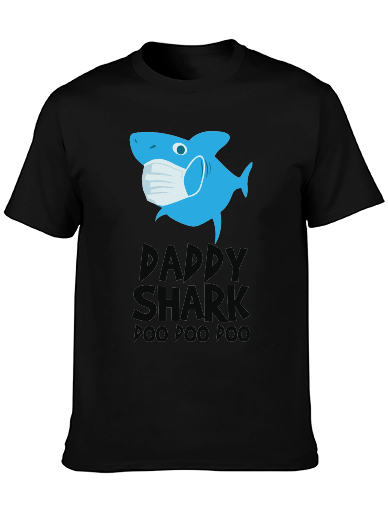 Daddy Shark Mask T-Shirt Doo Doo Doo