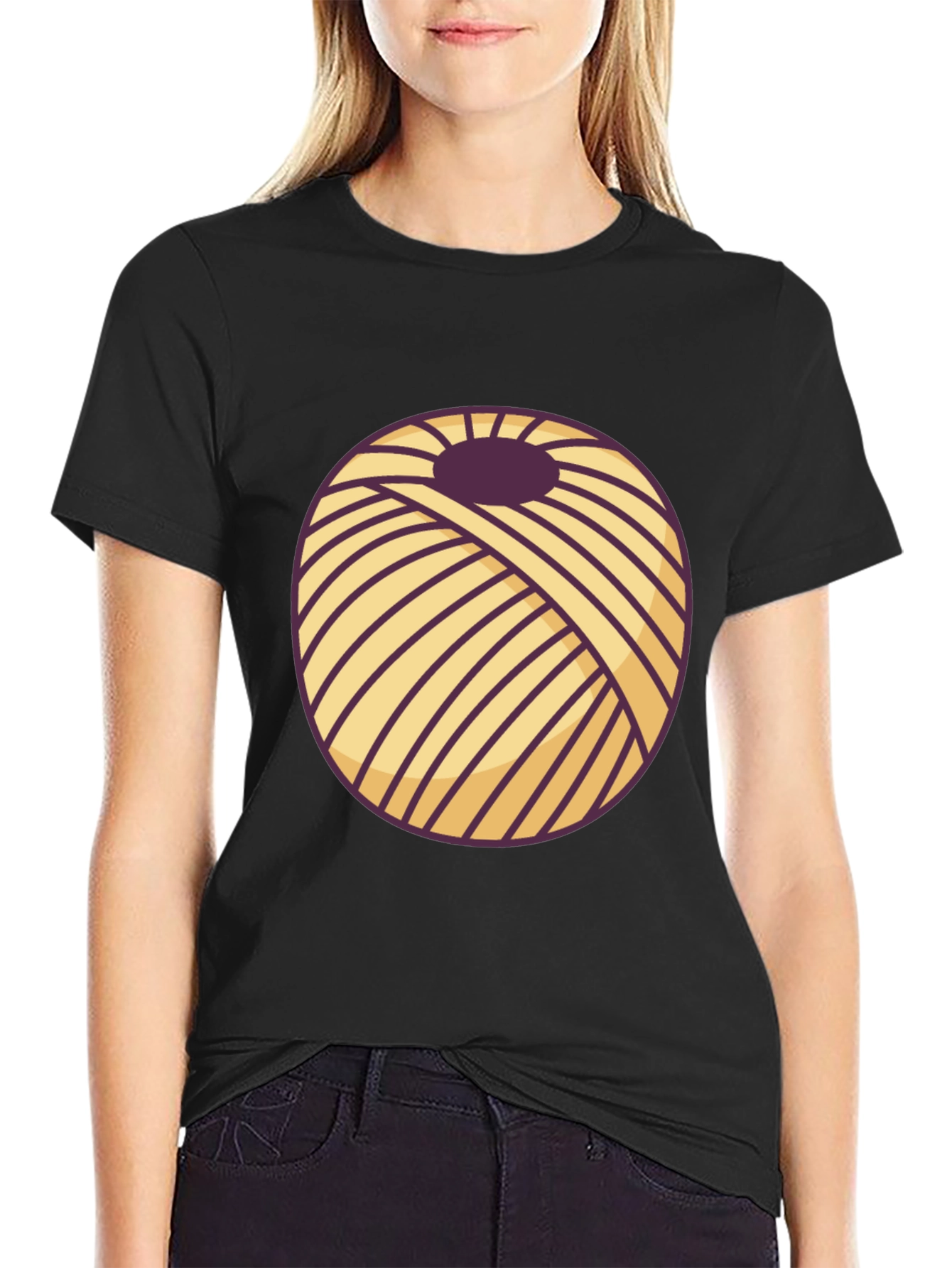 Yarn Ball Graphic T-Shirt - Knitters Delight