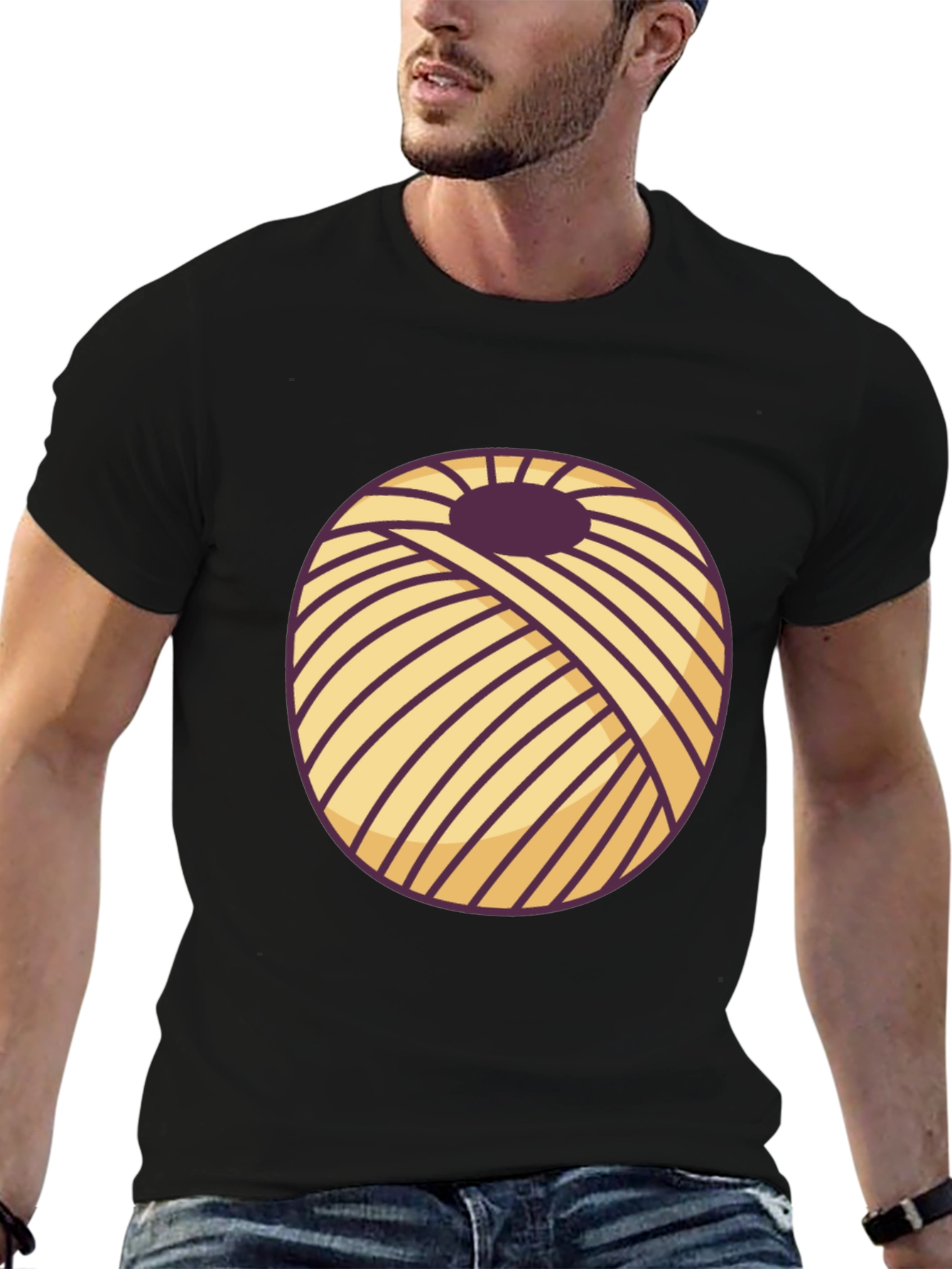 Yarn Ball Graphic T-Shirt - Knitters Delight