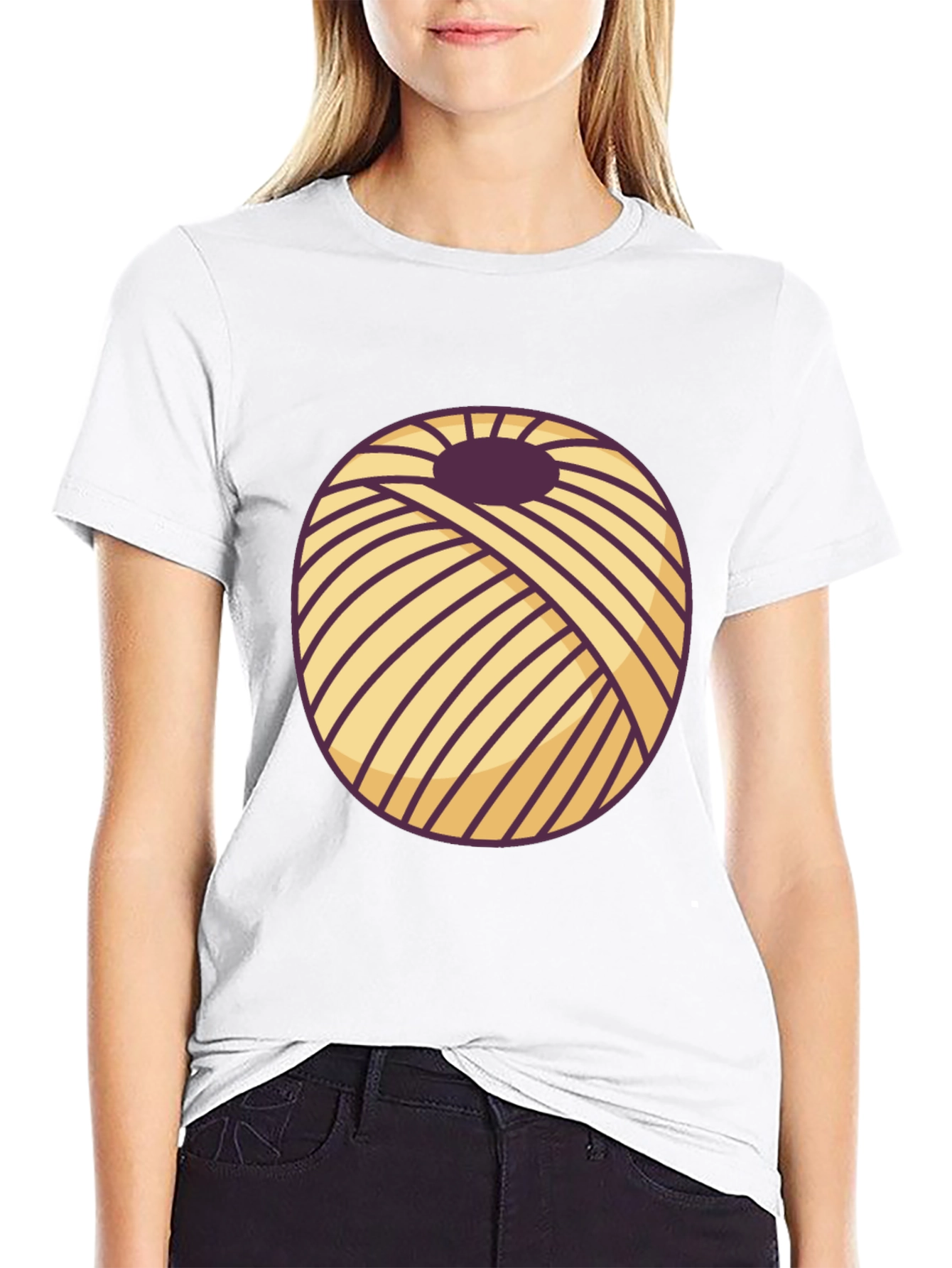 Yarn Ball Graphic T-Shirt - Knitters Delight