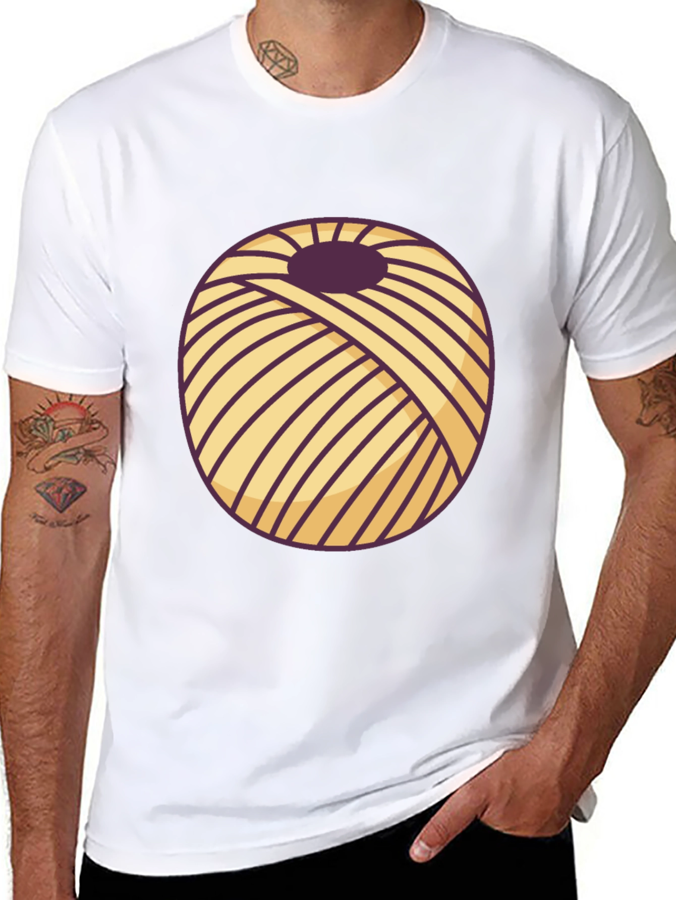 Yarn Ball Graphic T-Shirt - Knitters Delight
