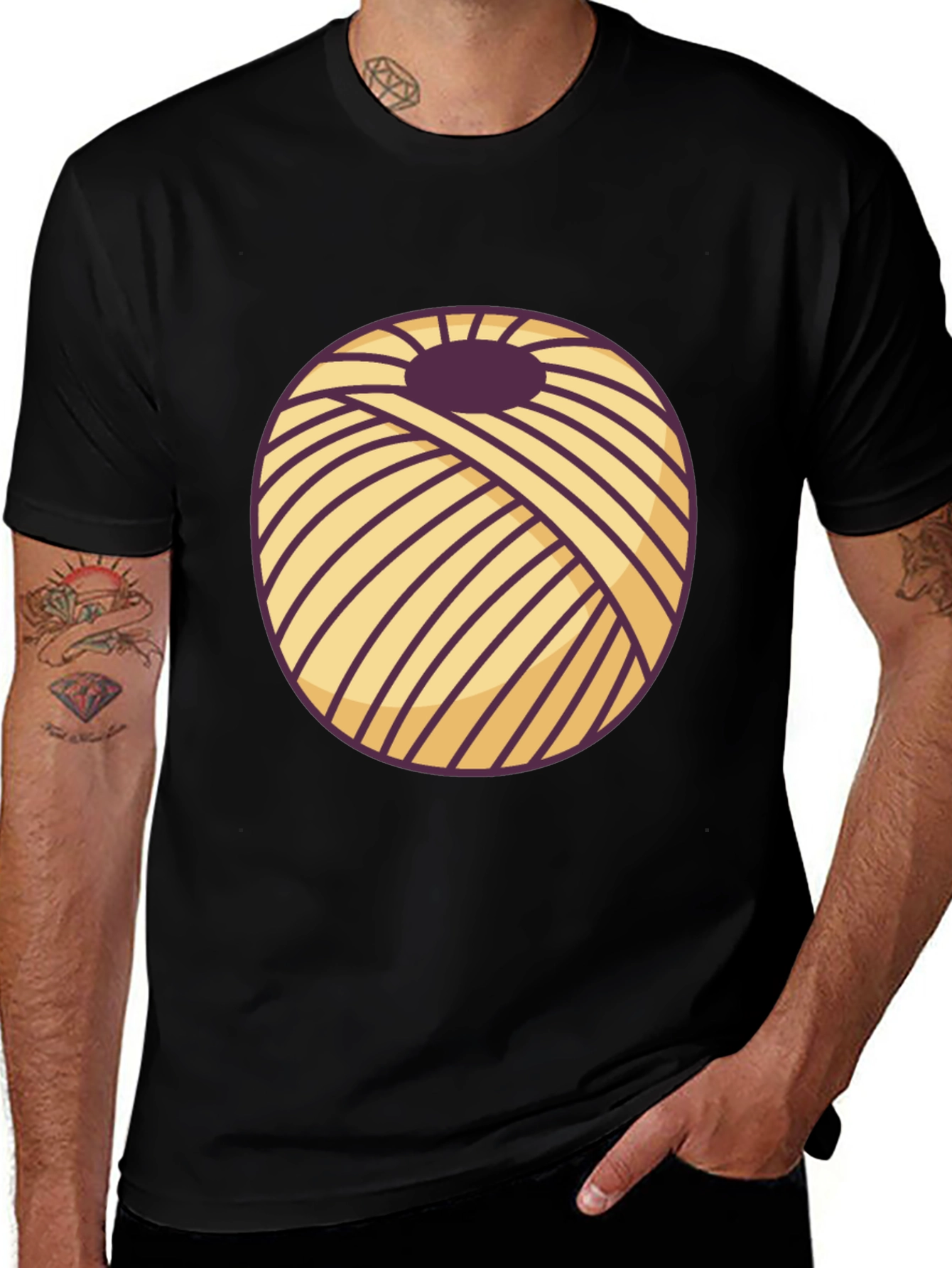 Yarn Ball Graphic T-Shirt - Knitters Delight