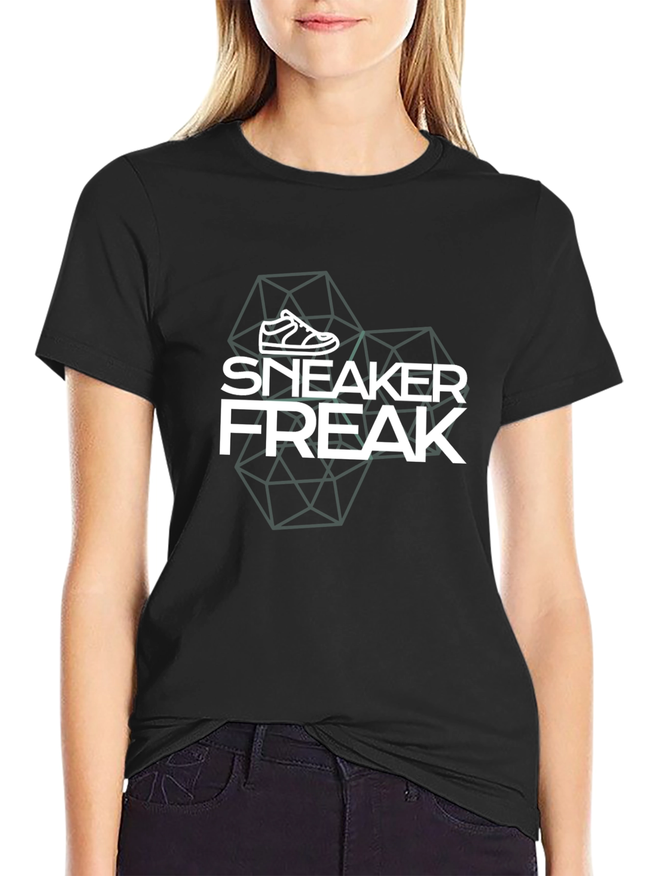 Sneaker Freak Graphic Tee - Black Crew Neck