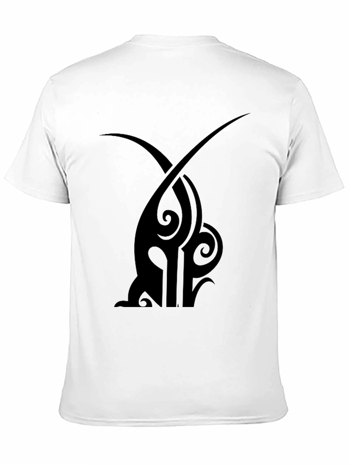 Mens Black Tribal Tattoo Graphic T-Shirt