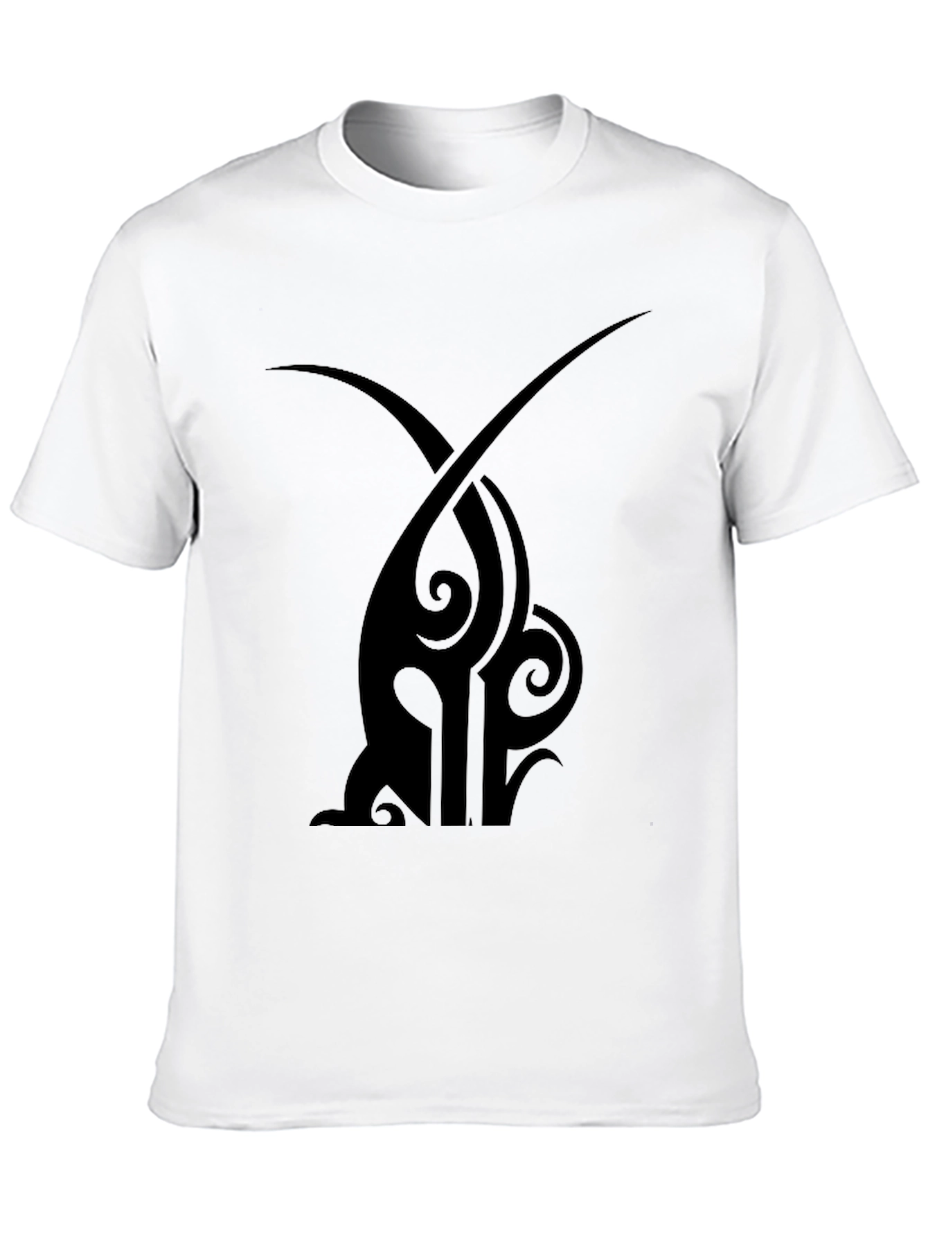 Mens Black Tribal Tattoo Graphic T-Shirt