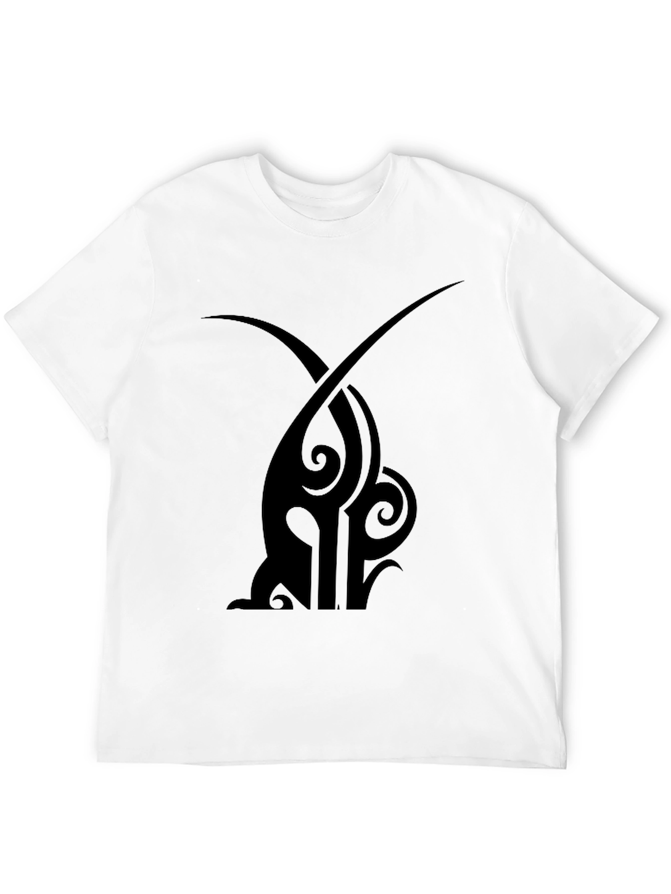 Mens Black Tribal Tattoo Graphic T-Shirt