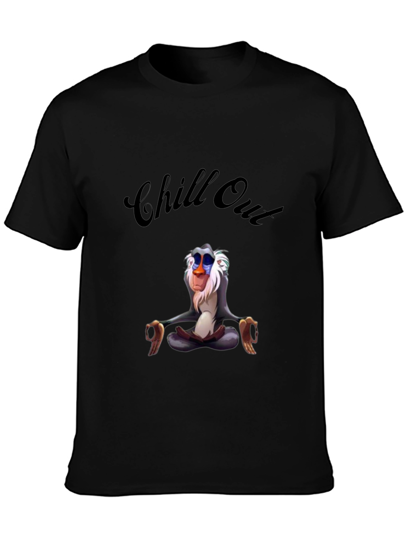 Chill Out Rafiki T-Shirt - Relaxed Zen Monkey Tee