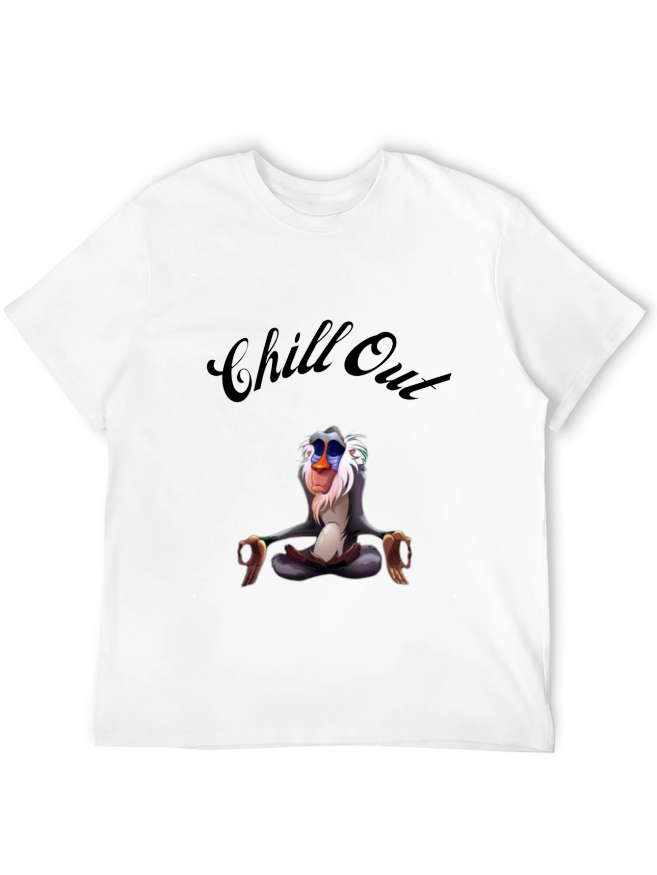 Chill Out Rafiki T-Shirt - Relaxed Zen Monkey Tee