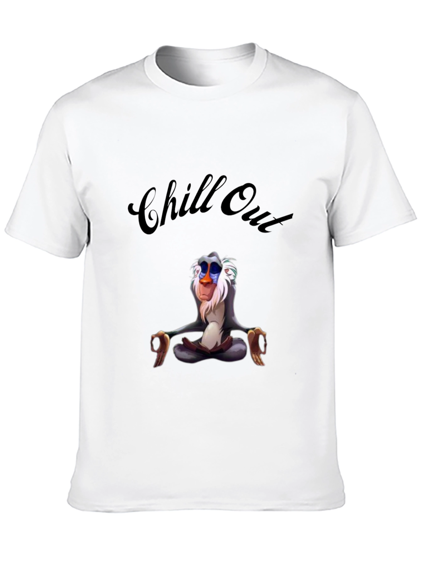 Chill Out Rafiki T-Shirt - Relaxed Zen Monkey Tee