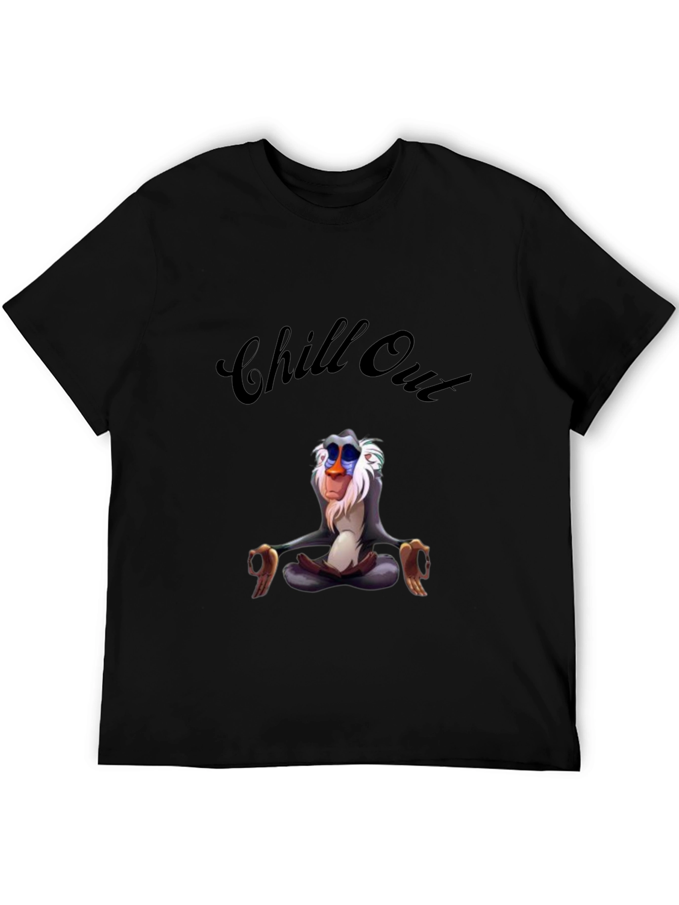 Chill Out Rafiki T-Shirt - Relaxed Zen Monkey Tee