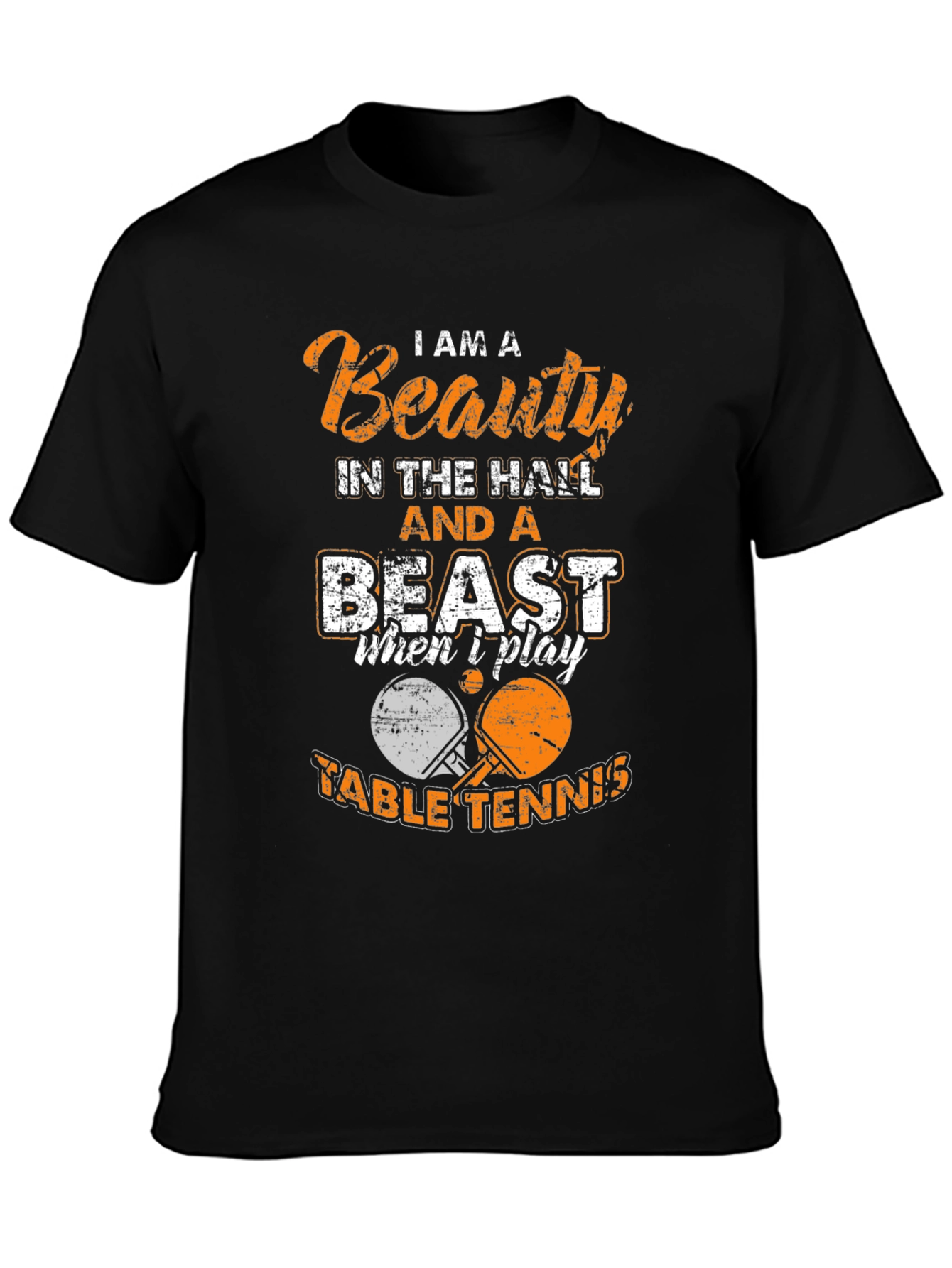 Beauty and Beast Table Tennis T-Shirt