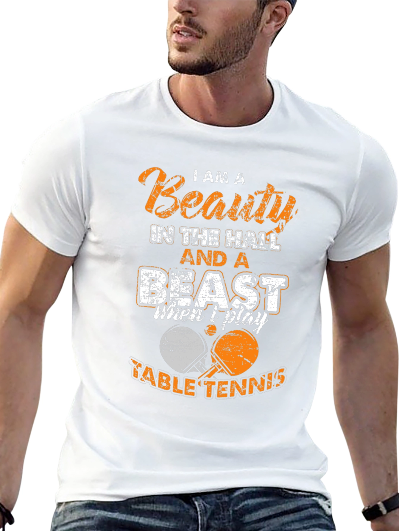 Beauty and Beast Table Tennis T-Shirt
