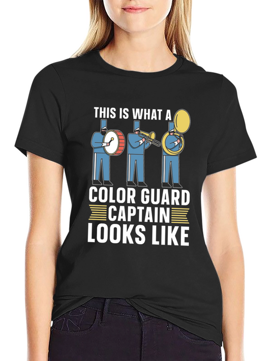 Color Guard Captain T-Shirt - Band Design