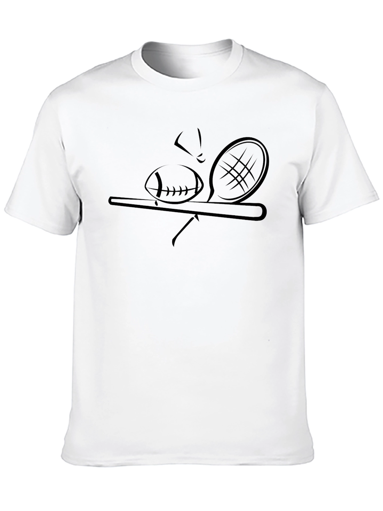 Sports Silhouette Tee - Black