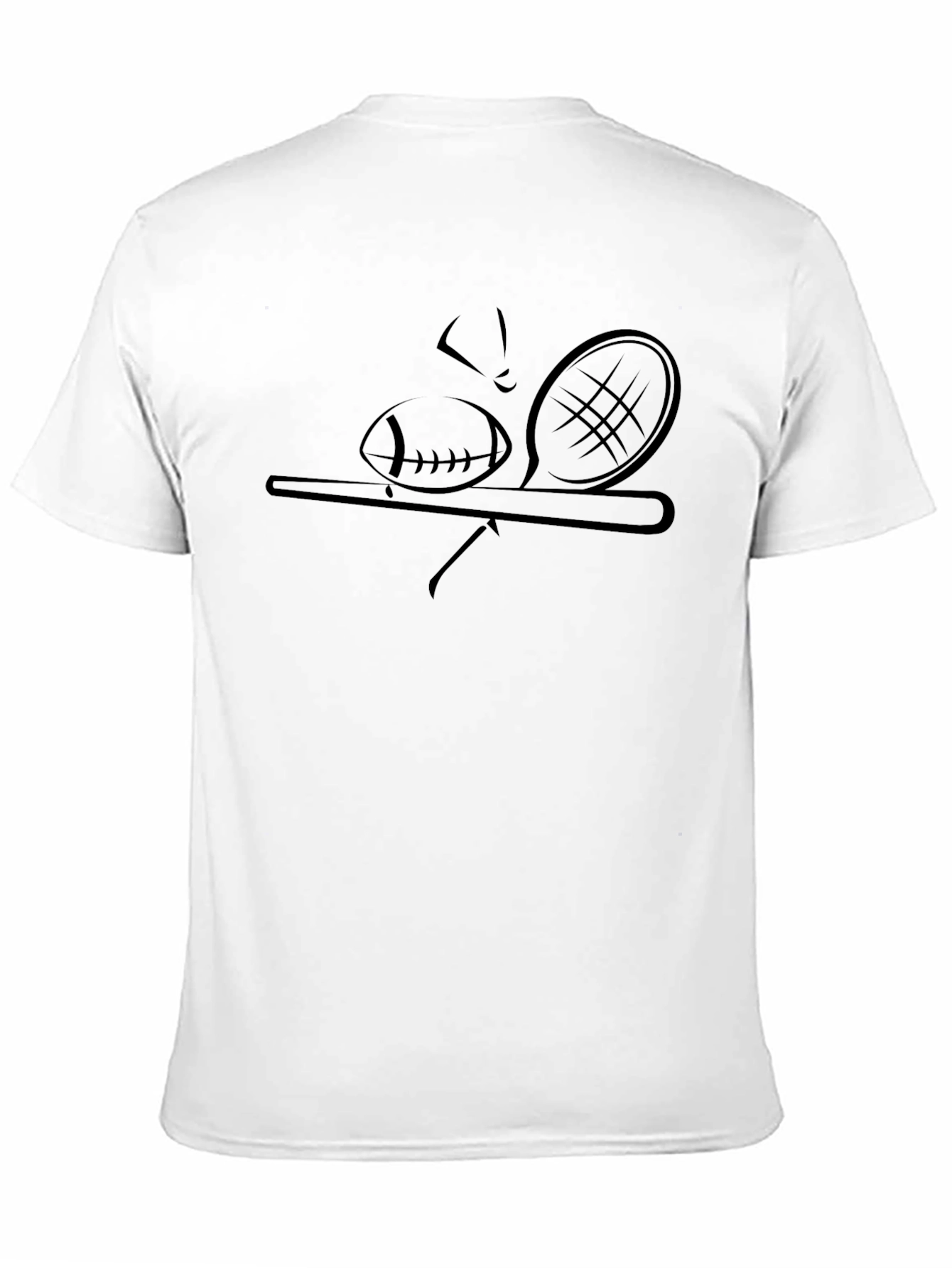Sports Silhouette Tee - Black