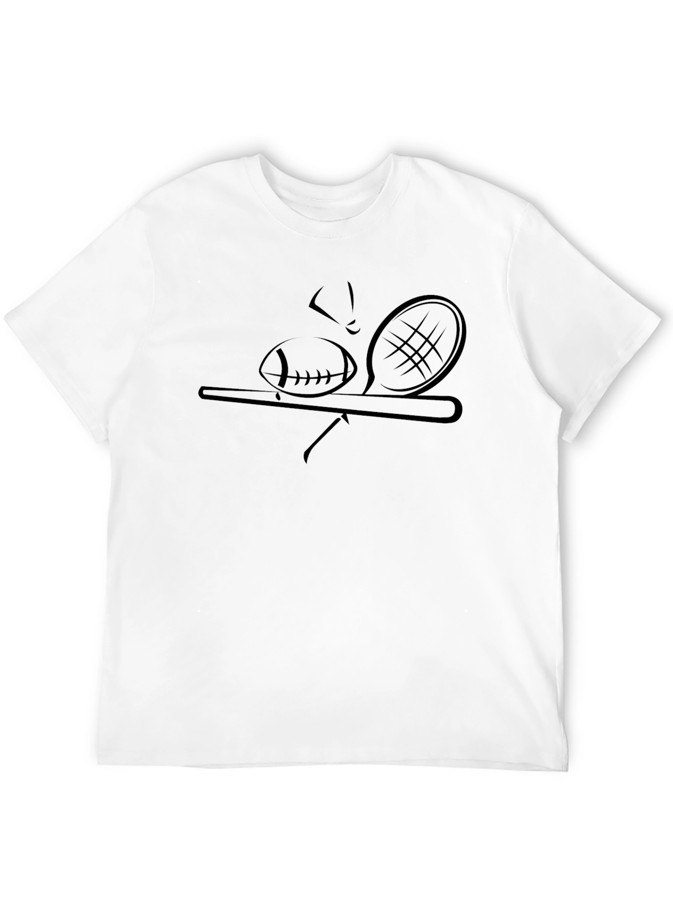 Sports Silhouette Tee - Black