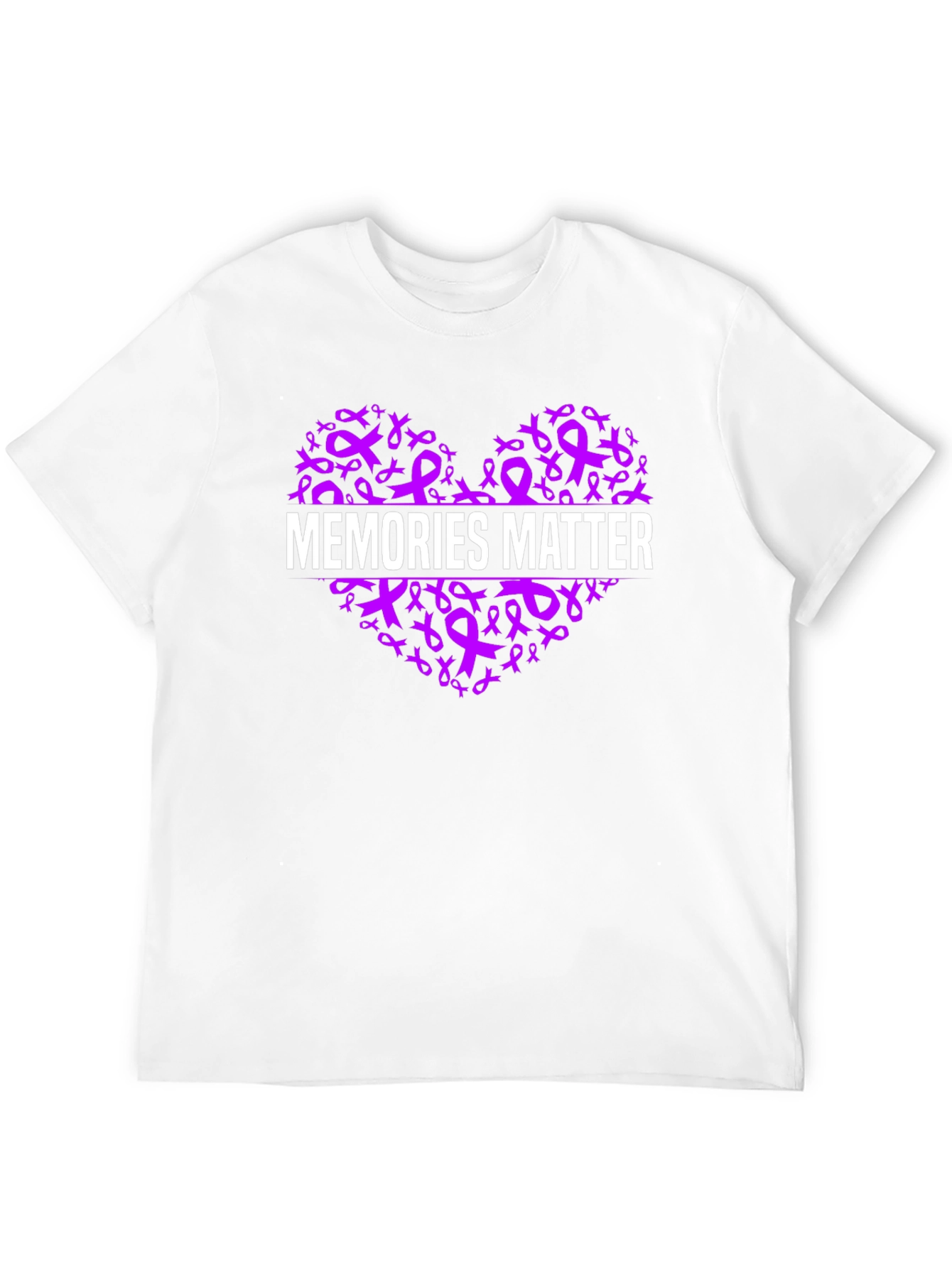 Memories Matter Awareness Ribbon Heart T-Shirt