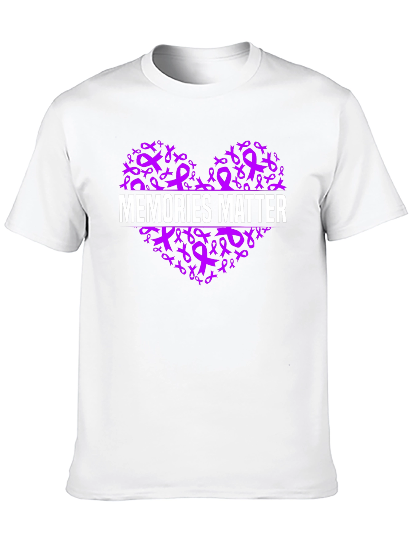 Memories Matter Awareness Ribbon Heart T-Shirt