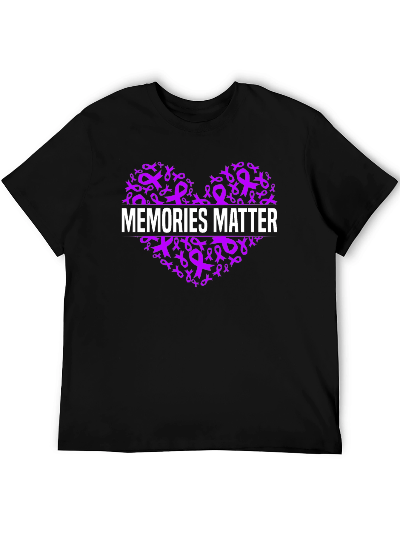 Memories Matter Awareness Ribbon Heart T-Shirt