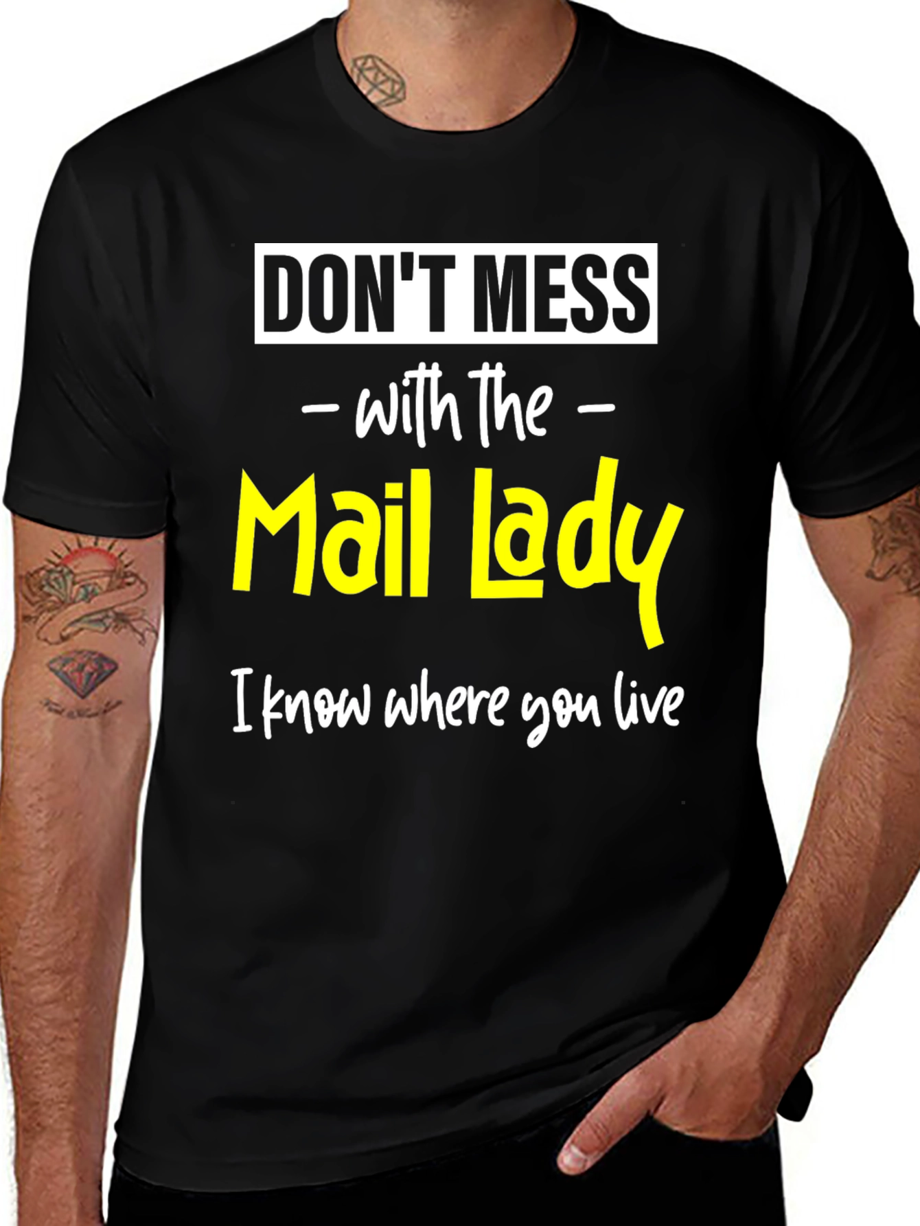 Dont Mess with The Mail Lady Funny T-Shirt