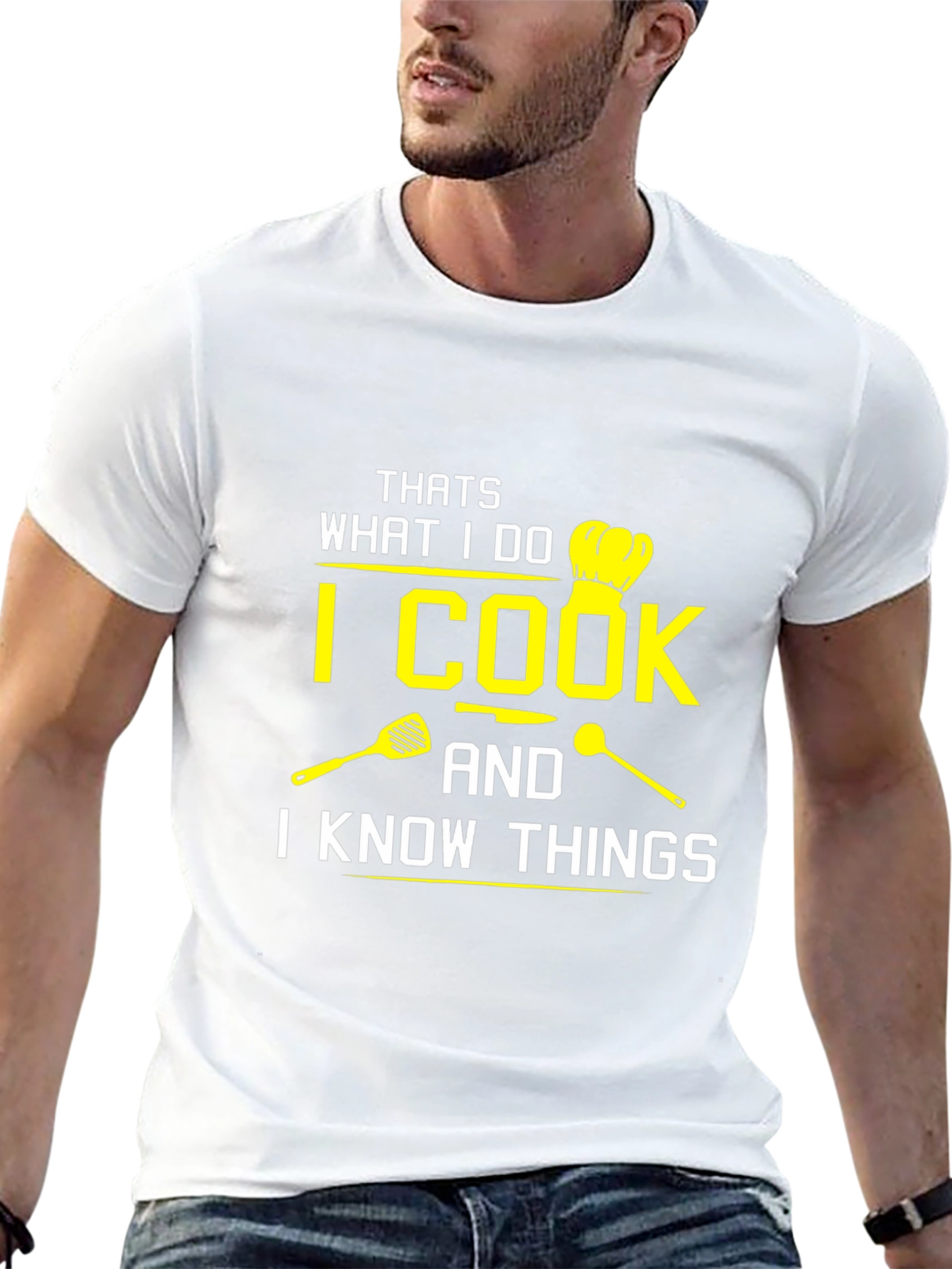 I Cook And I Know Things Black T-Shirt