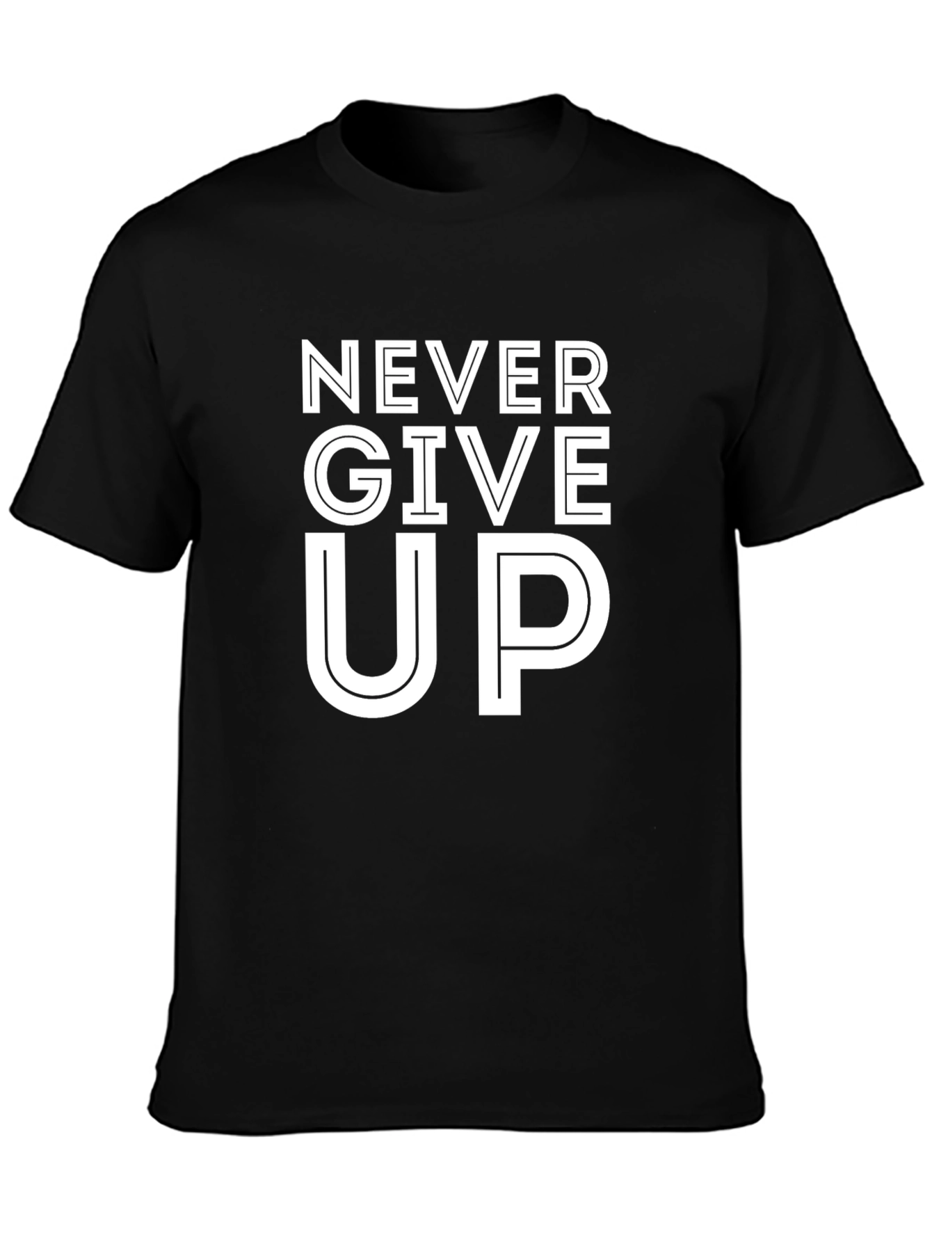 Never Give Up T-Shirt Motivational Graphic Tee