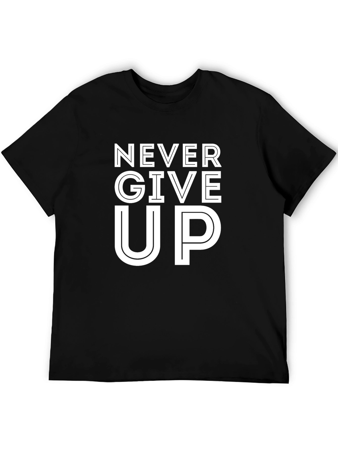Never Give Up T-Shirt Motivational Graphic Tee