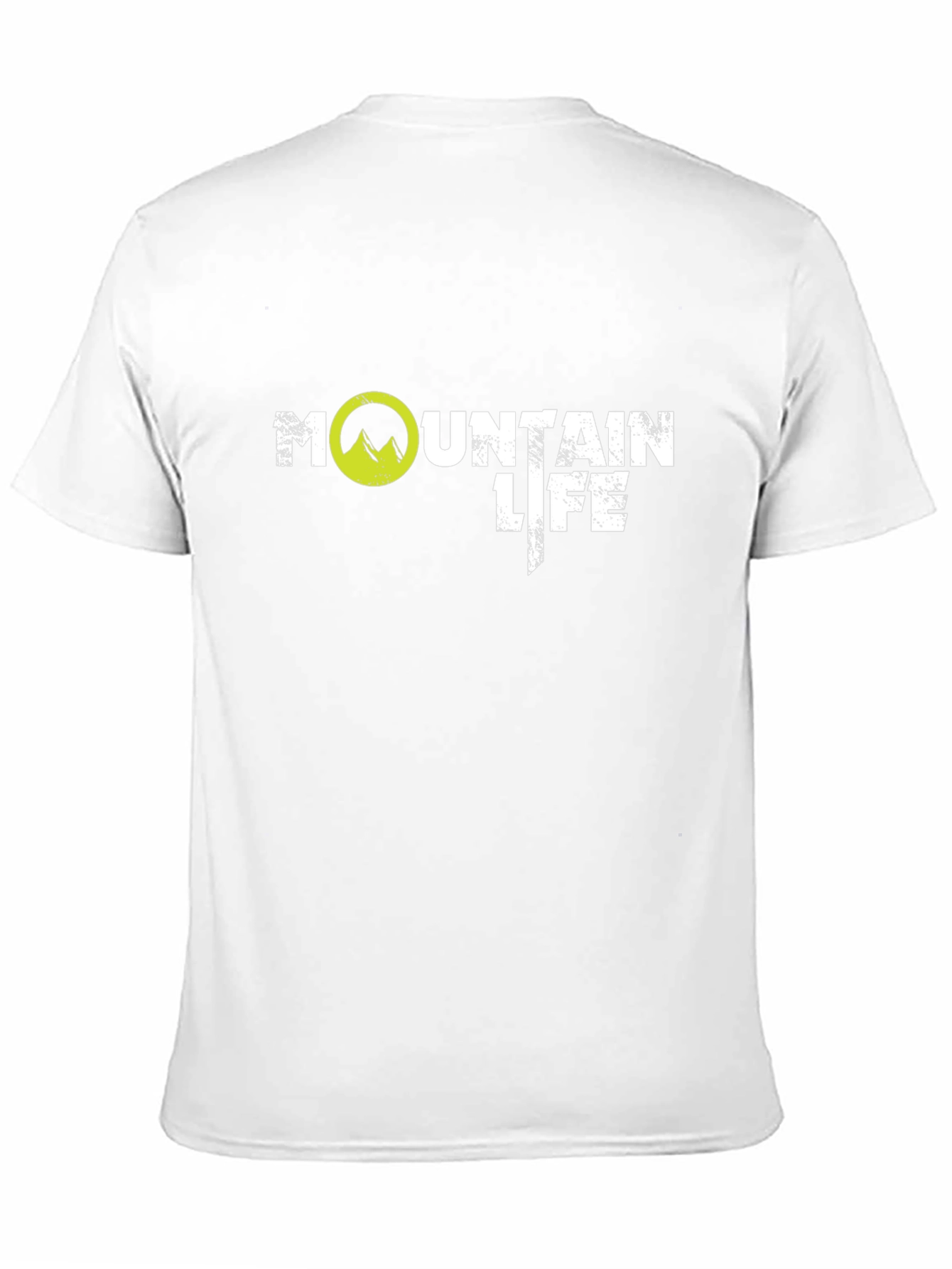Mountain Life Graphic Tee - Black Cotton T-Shirt