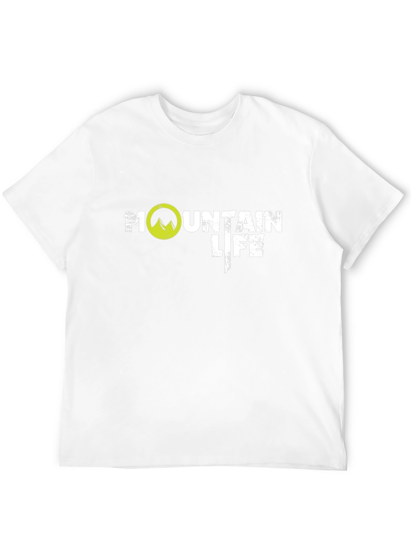 Mountain Life Graphic Tee - Black Cotton T-Shirt