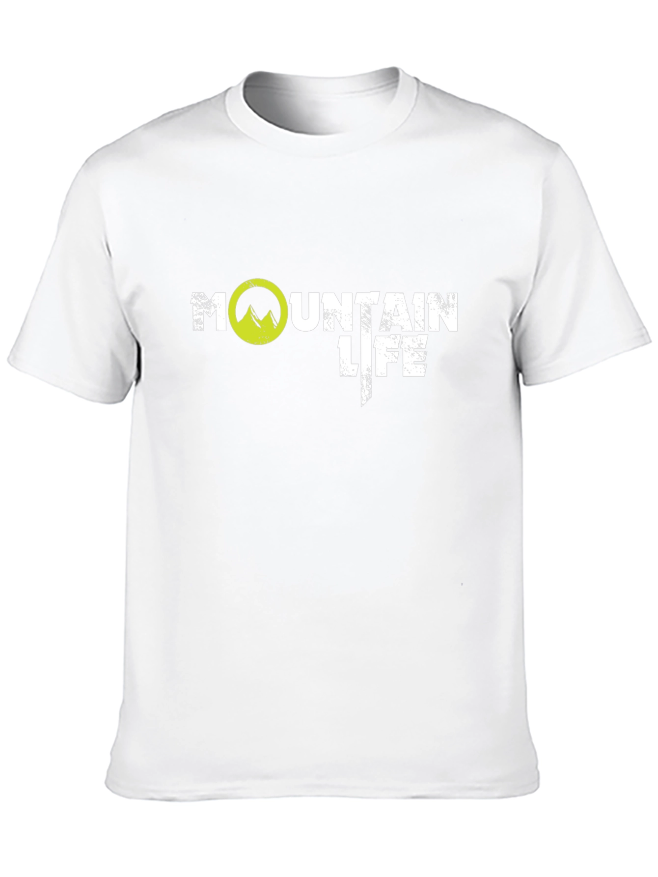 Mountain Life Graphic Tee - Black Cotton T-Shirt