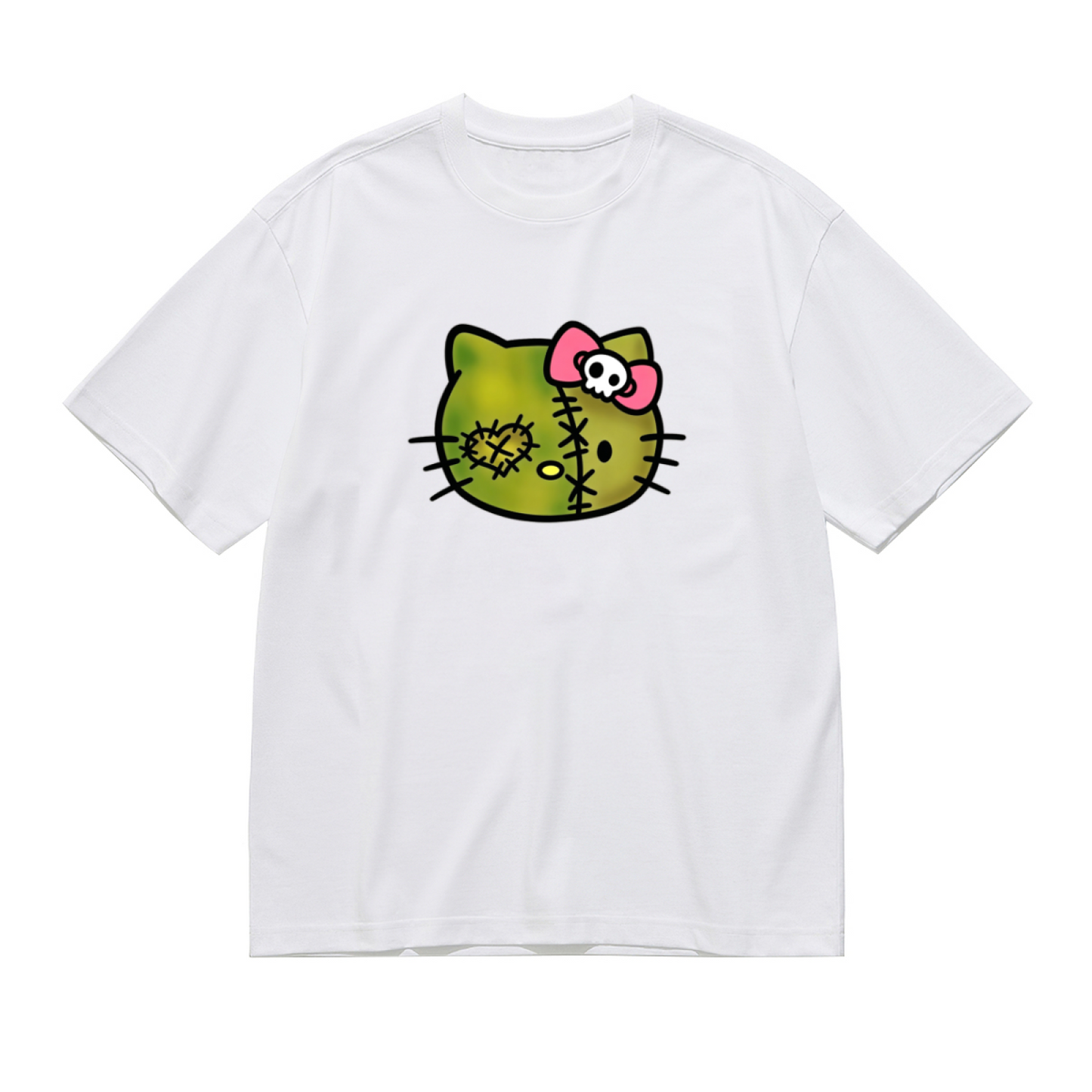 Aesthetic Abstract Graphic Plus Size Women Daily Casual Tee