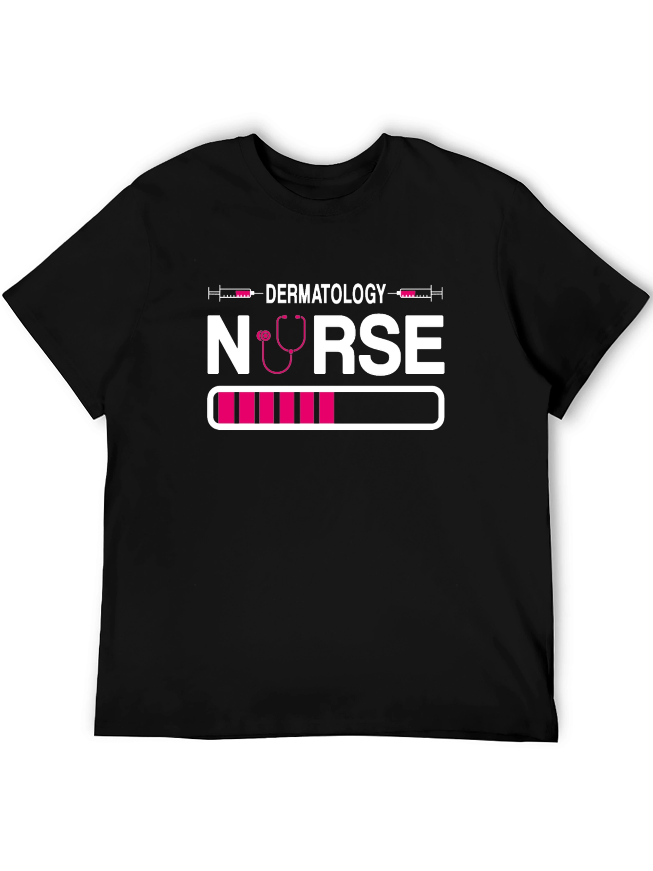 Dermatology Nurse Loading T-Shirt - Black Unique Design