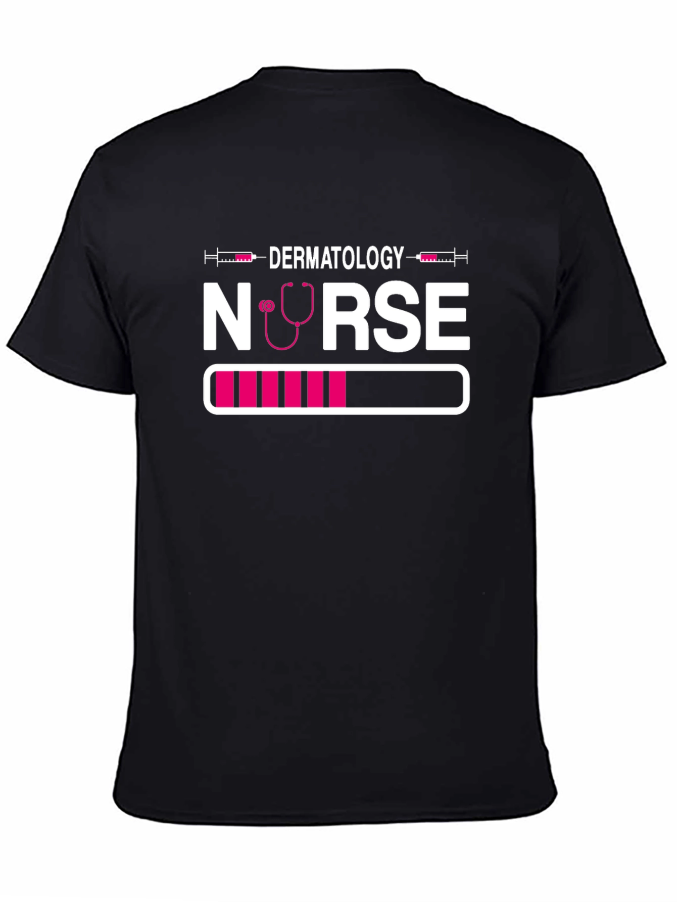 Dermatology Nurse Loading T-Shirt - Black Unique Design