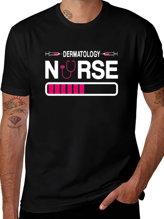 Dermatology Nurse Loading T-Shirt - Black Unique Design