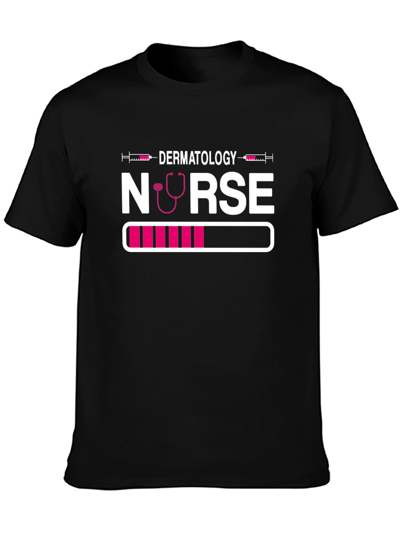 Dermatology Nurse Loading T-Shirt - Black Unique Design
