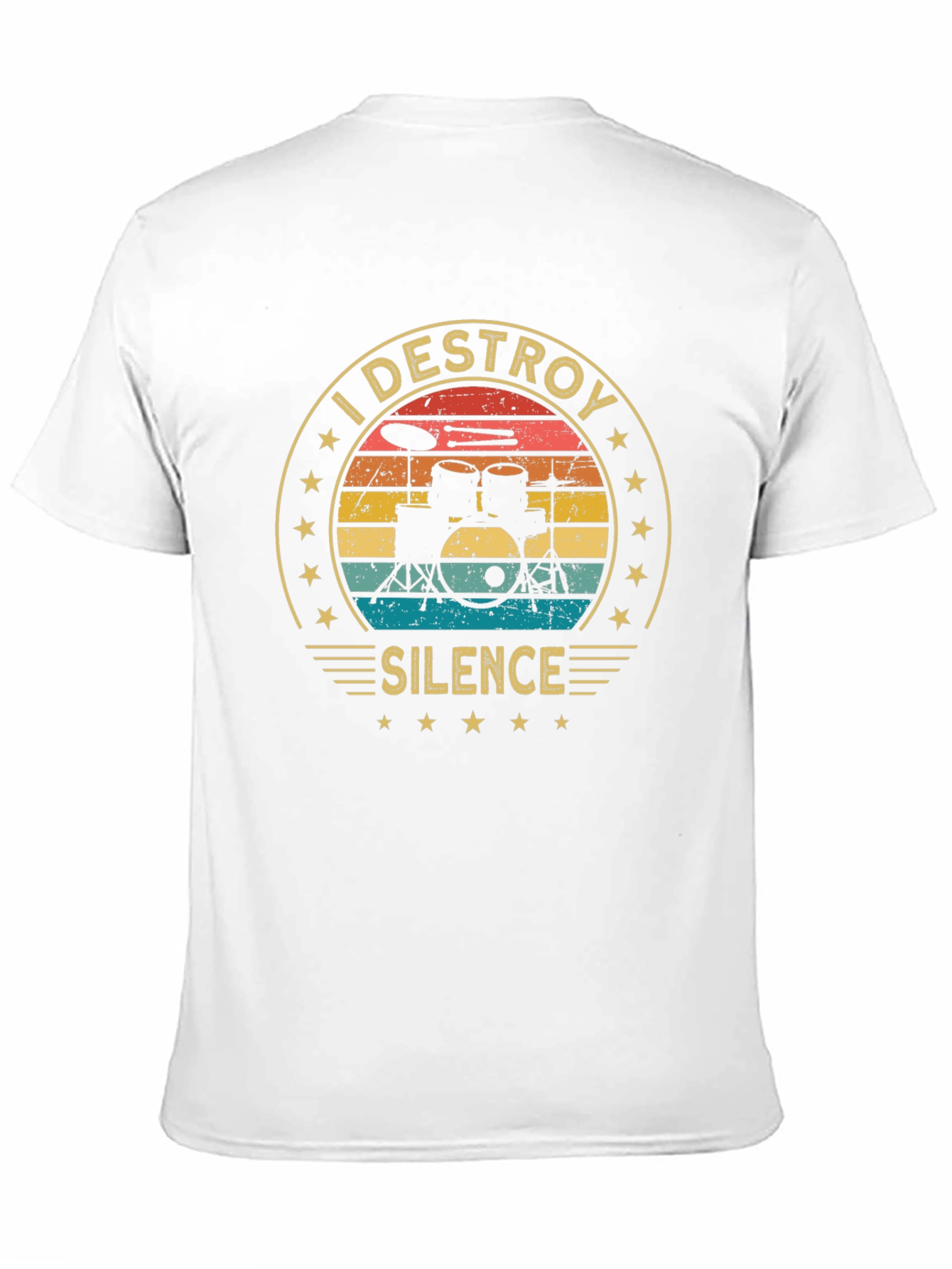 I Destroy Silence Drummer T-Shirt