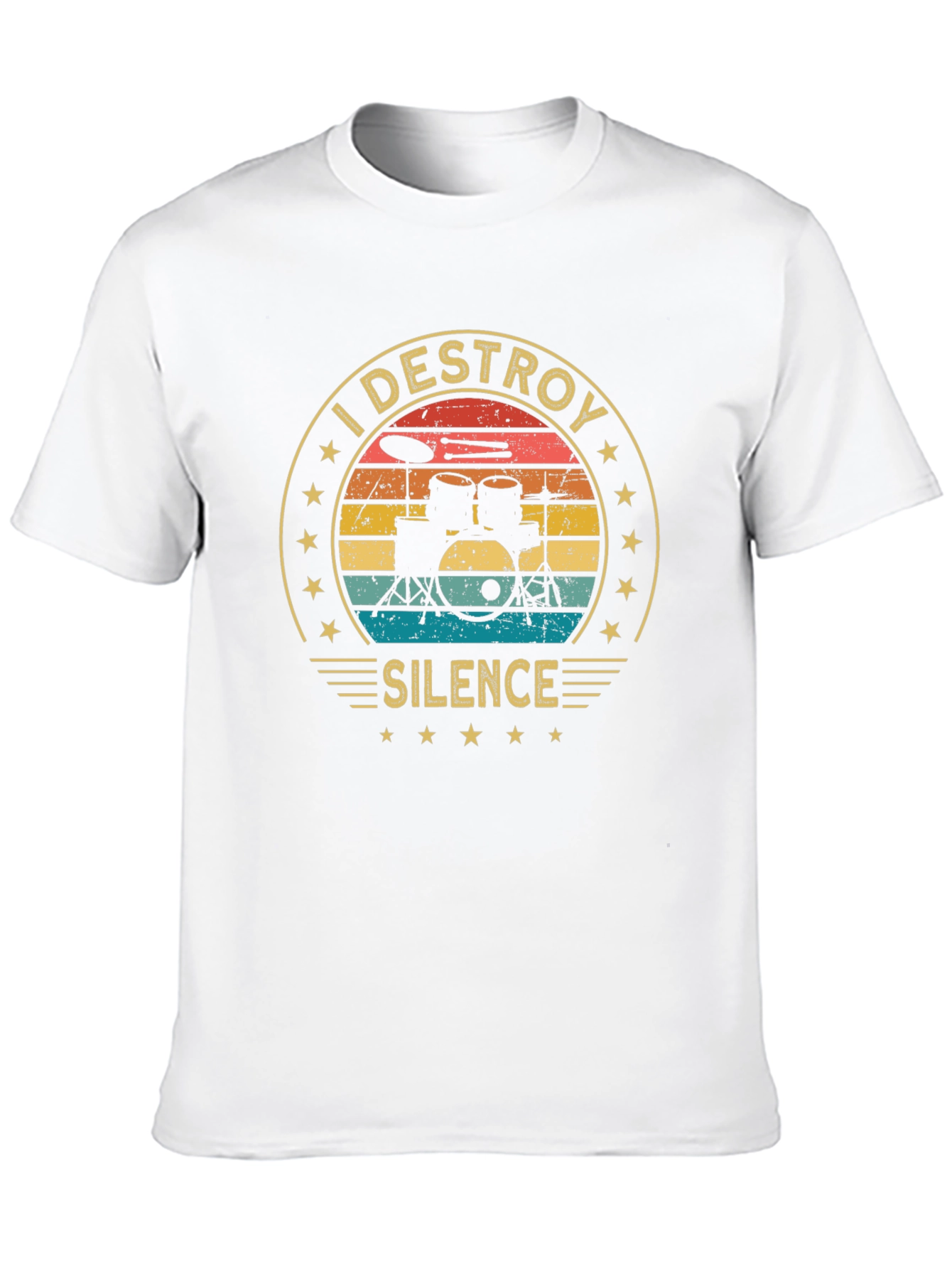 I Destroy Silence Drummer T-Shirt