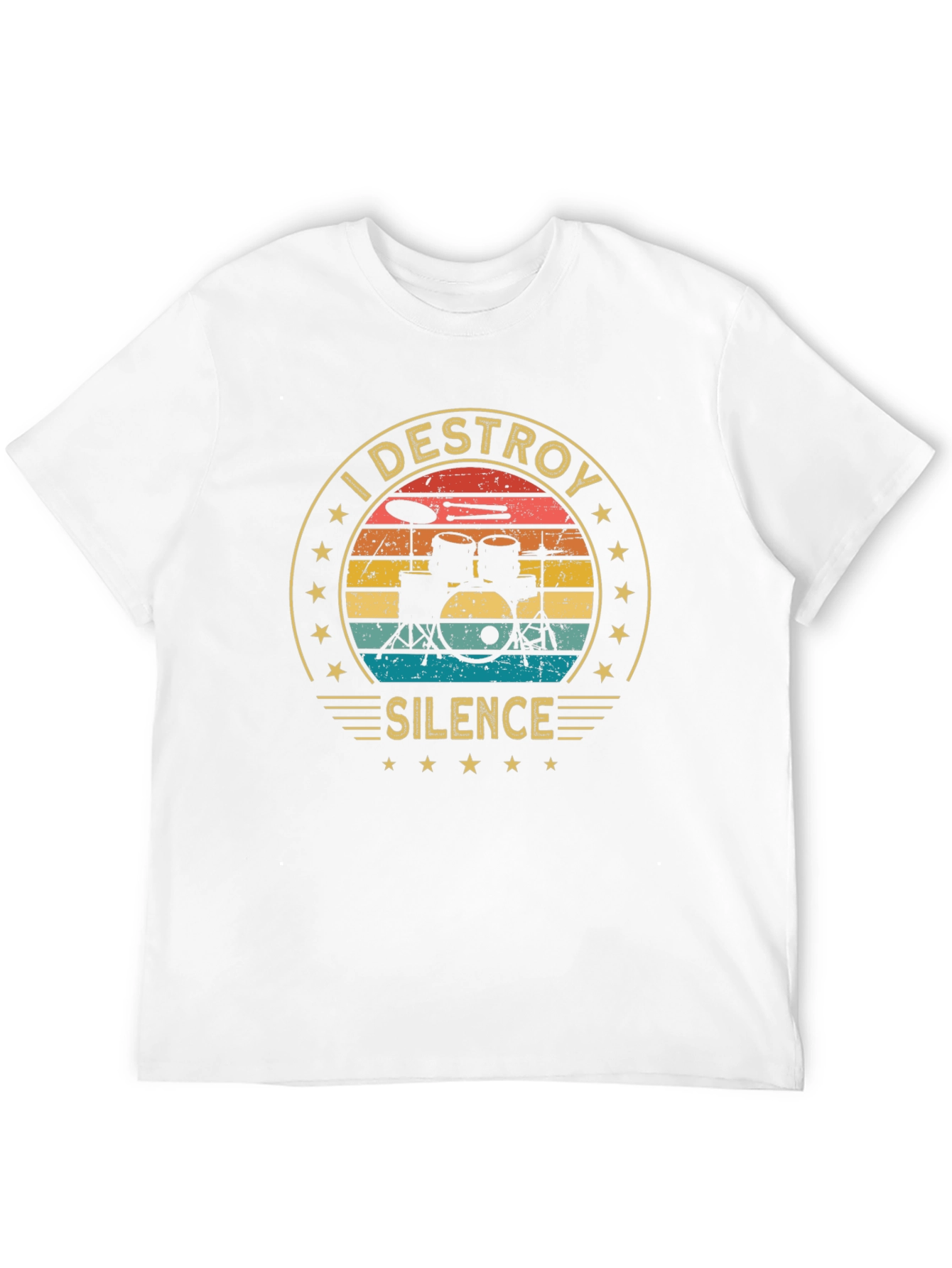 I Destroy Silence Drummer T-Shirt