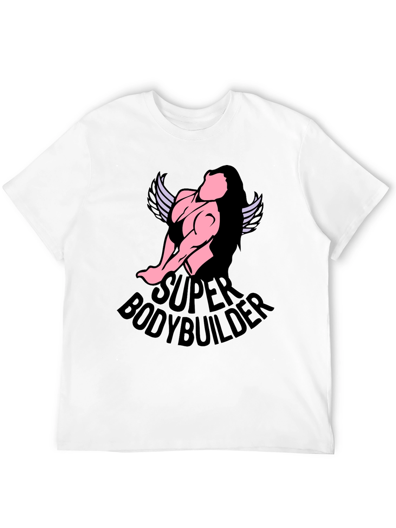 Super Bodybuilder Graphic T-Shirt - Black Cotton Tee