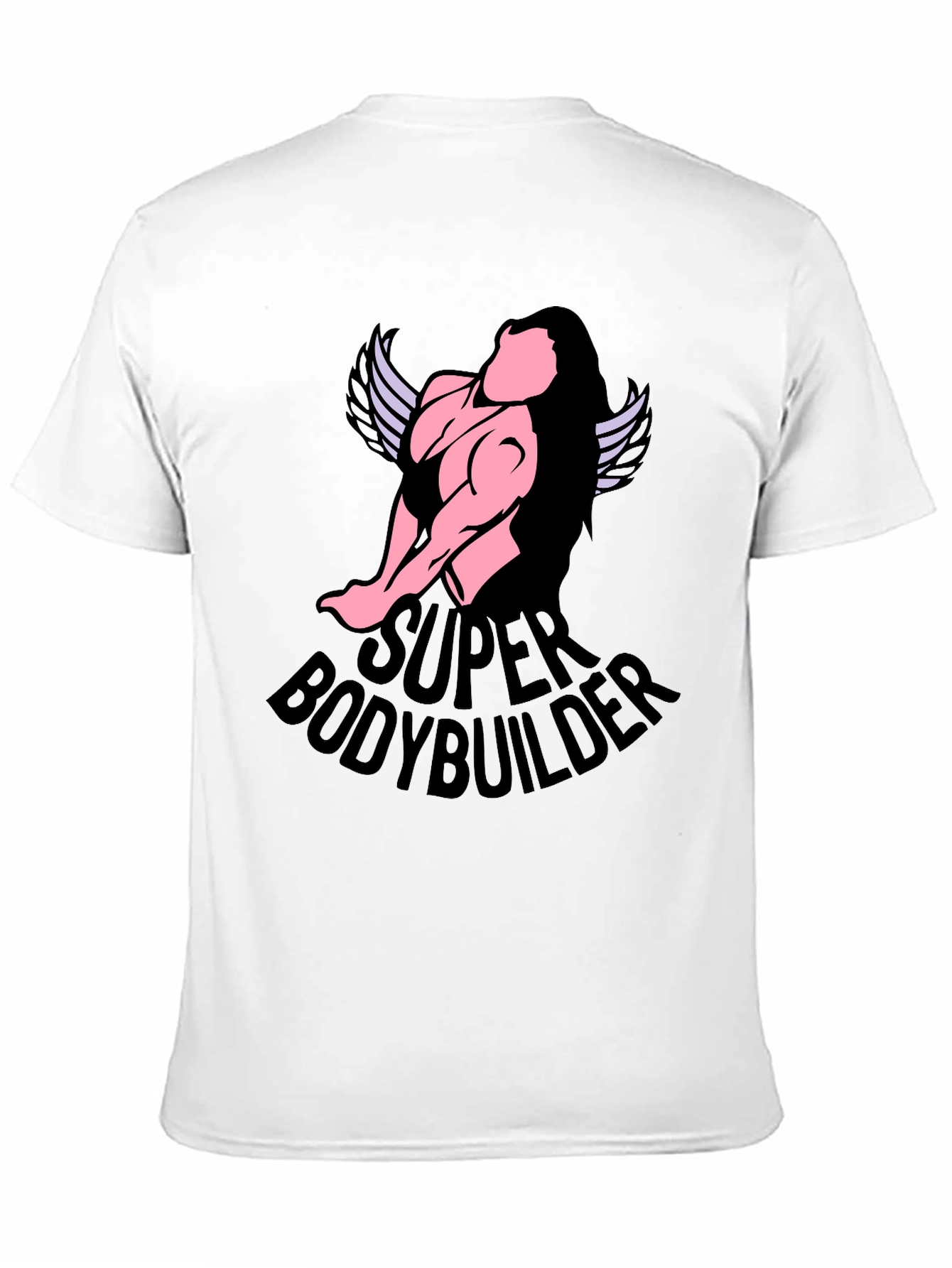 Super Bodybuilder Graphic T-Shirt - Black Cotton Tee