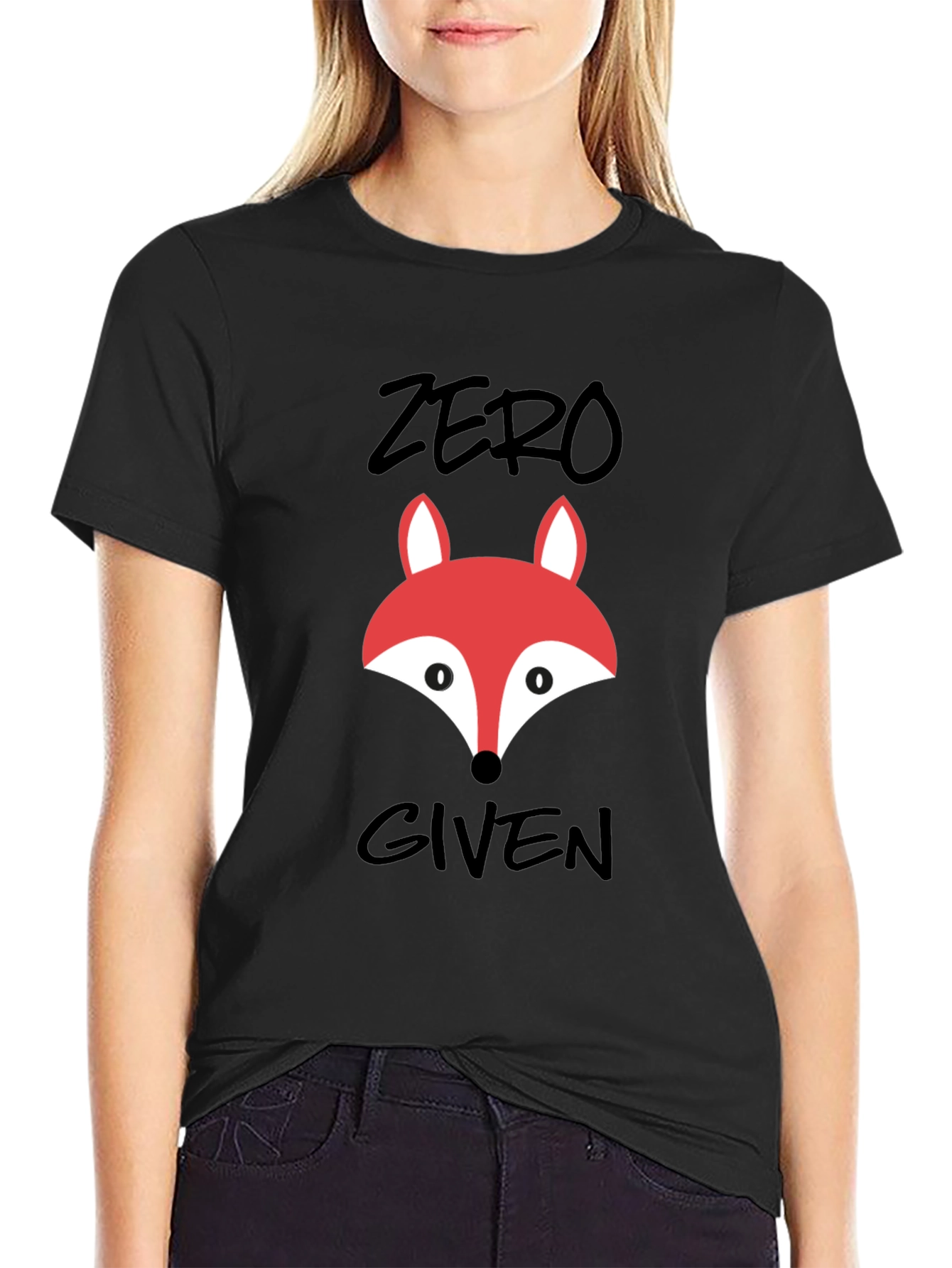 Zero Fox Given Graphic Tee - Black Cotton T-Shirt