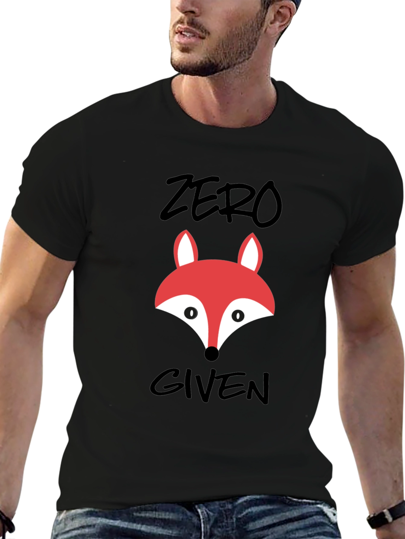 Zero Fox Given Graphic Tee - Black Cotton T-Shirt