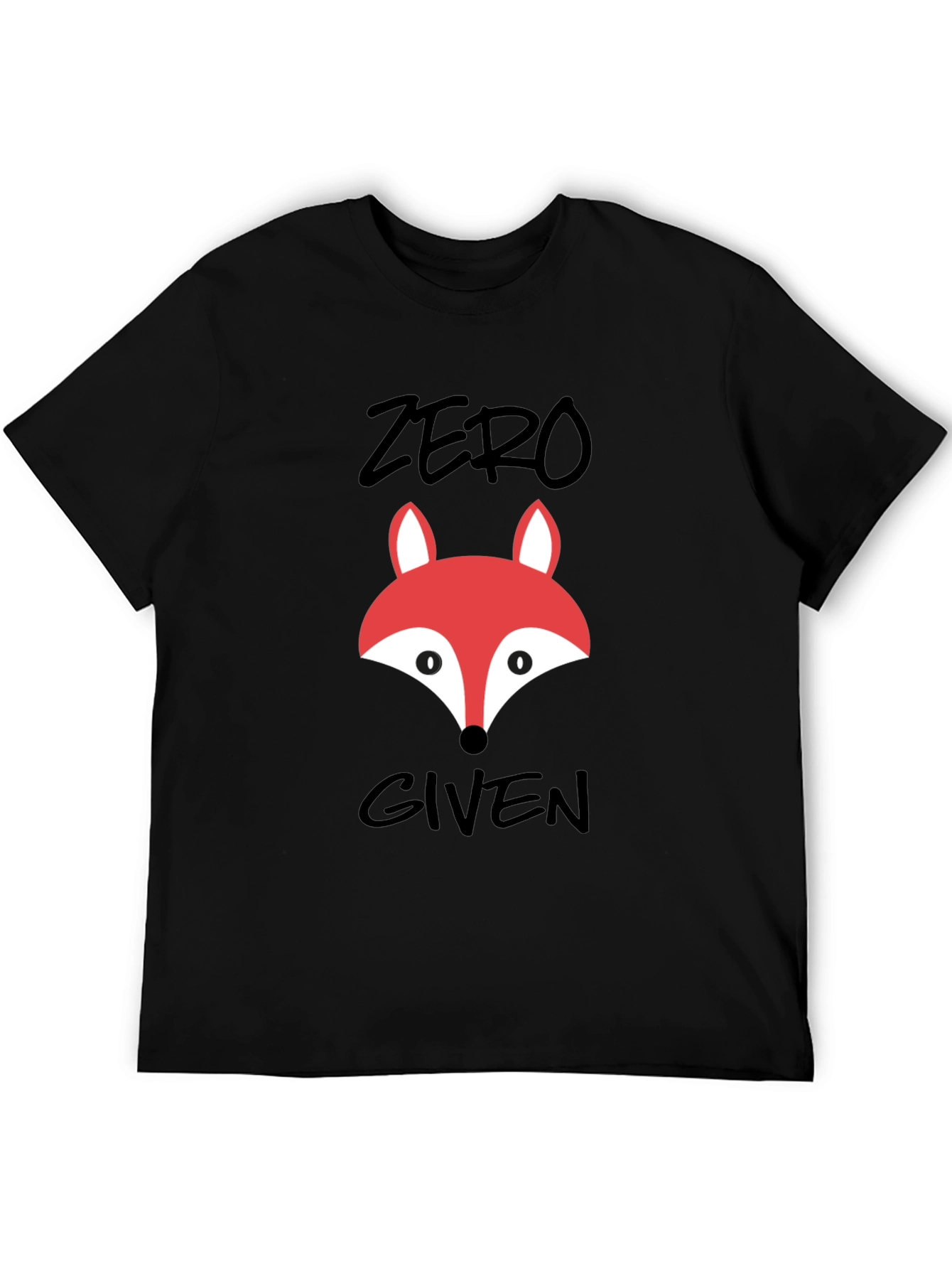 Zero Fox Given Graphic Tee - Black Cotton T-Shirt