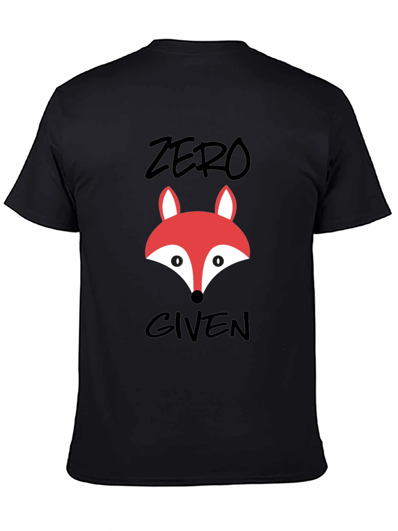 Zero Fox Given Graphic Tee - Black Cotton T-Shirt